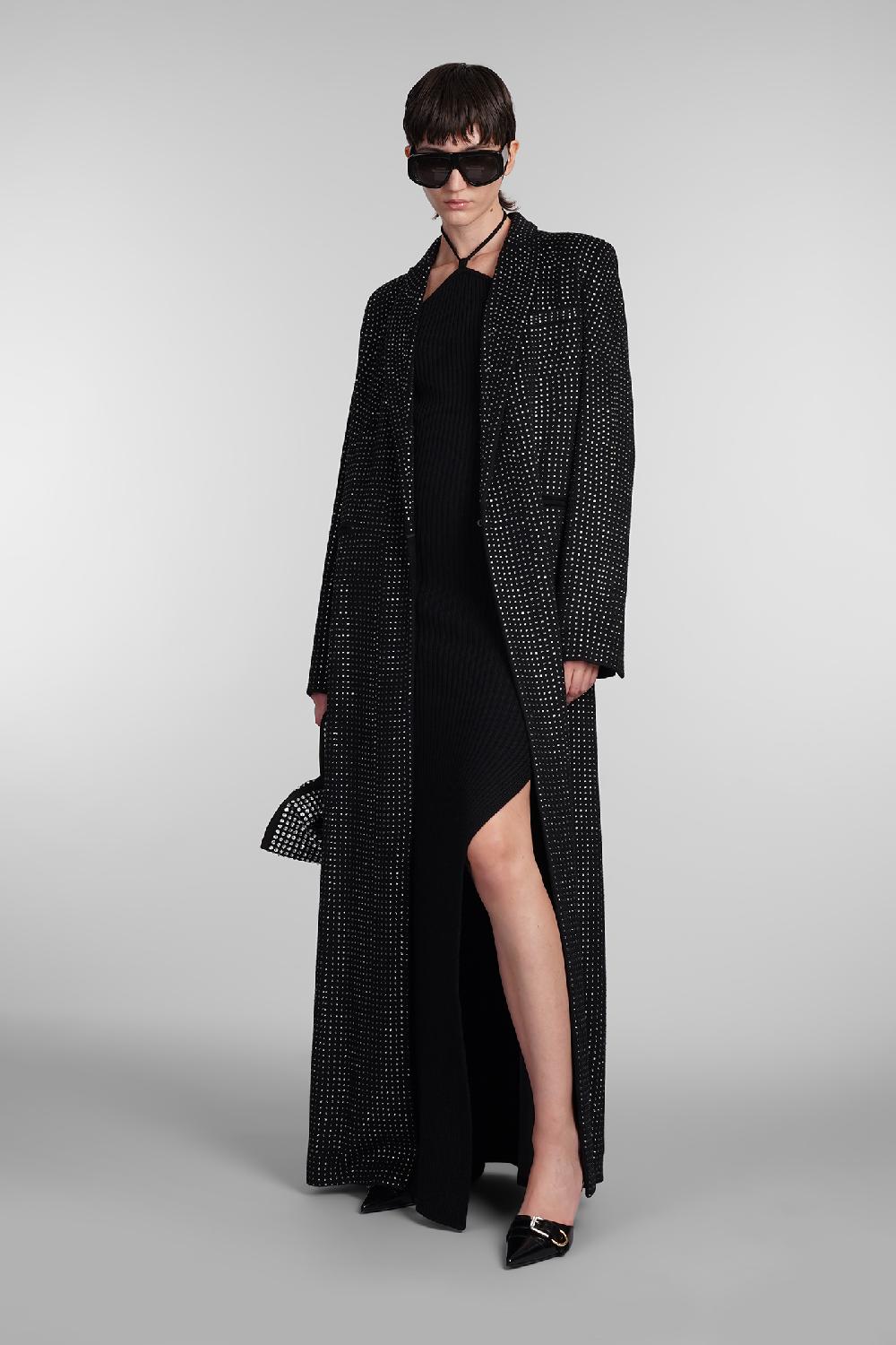 Deliberti Giuseppe di Morabito Cappotto in lana nera cod. 407964 - Deliberti The Luxury Shopping Outlet