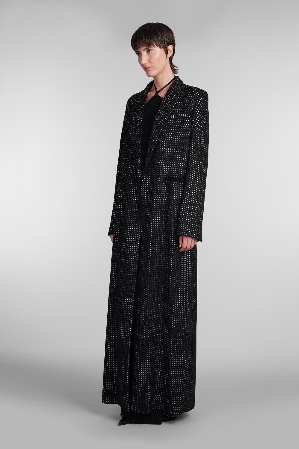 Deliberti Giuseppe di Morabito Cappotto in lana nera cod. 407964 - Deliberti The Luxury Shopping Outlet