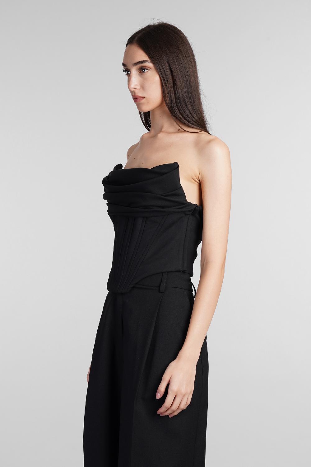 Deliberti Giuseppe di Morabito Topwear in lana nera cod. 409036 - Deliberti The Luxury Shopping In Vendita