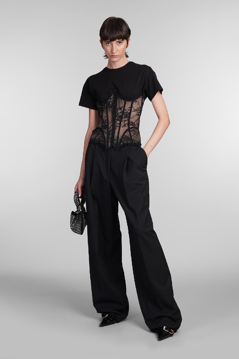 Deliberti Giuseppe di Morabito Topwear in cotone nero cod. 405032 - Deliberti The Luxury Shopping Vendita Economica