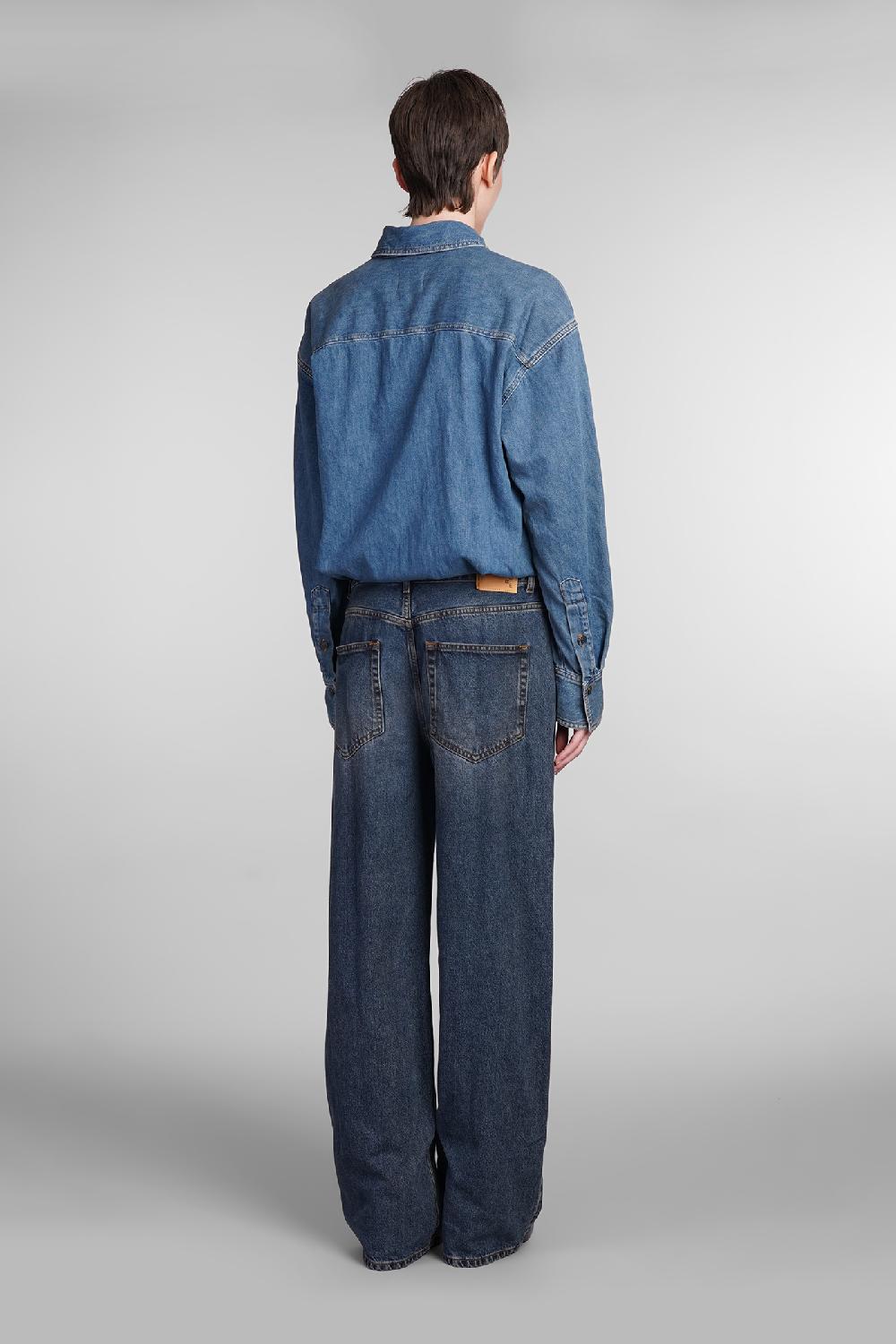 Deliberti Haikure Tuta tessie in cotone blu cod. 409672 - Deliberti The Luxury Shopping Vendite Flash