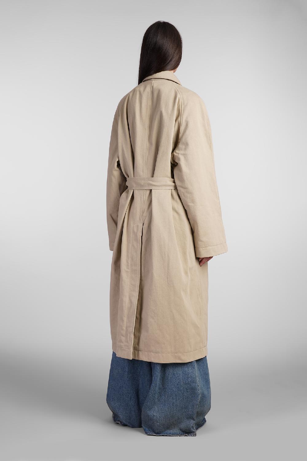 Deliberti Haikure Trench thatcher bull ley in cotone beige cod. 404648 - Deliberti The Luxury Shopping Negozio
