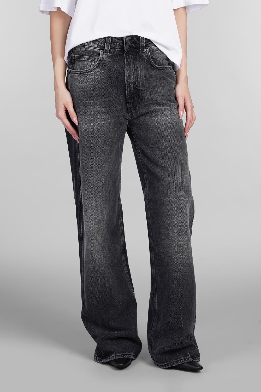 Deliberti Haikure Jeans winona in cotone nero cod. 403607 - Deliberti The Luxury Shopping