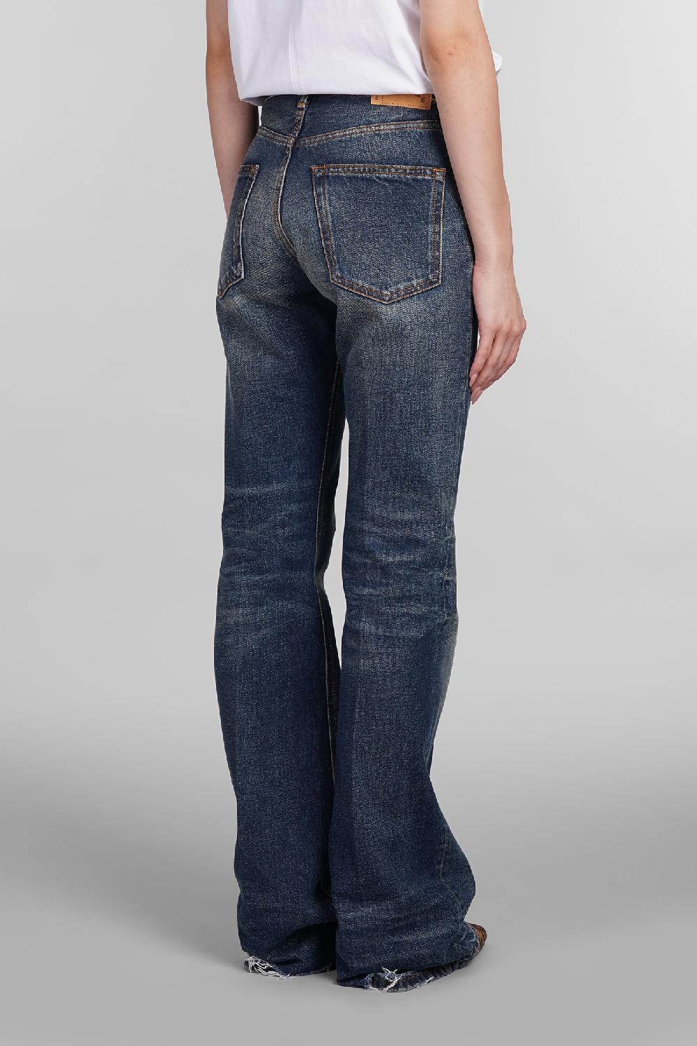 Deliberti Haikure Jeans flora in cotone blu cod. 403611 - Deliberti The Luxury Shopping Offerta esclusiva