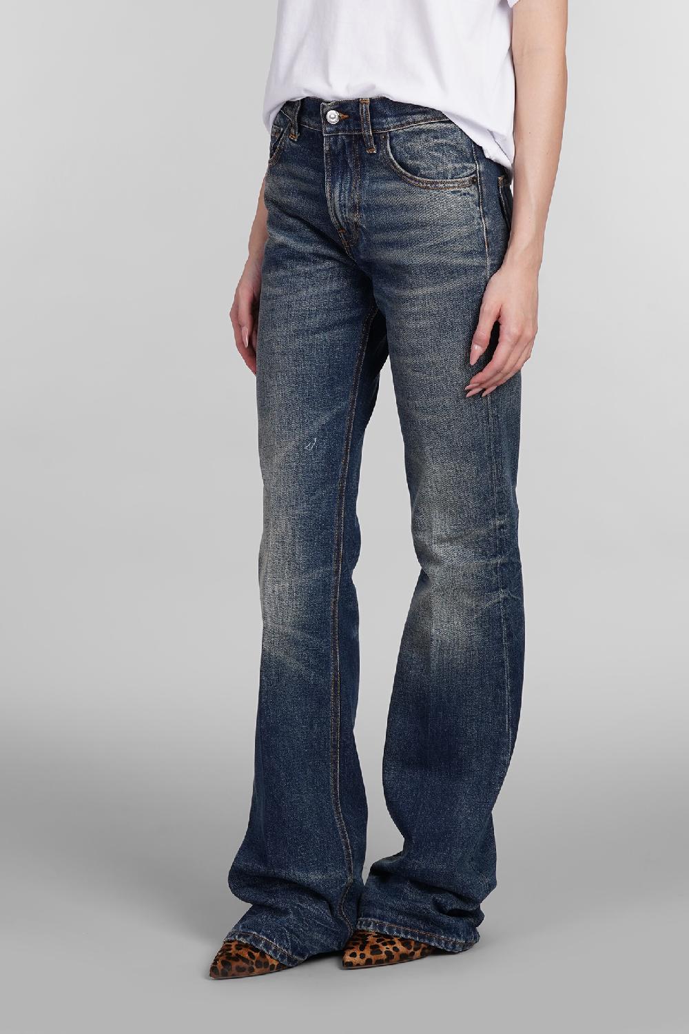 Deliberti Haikure Jeans flora in cotone blu cod. 403611 - Deliberti The Luxury Shopping Offerta esclusiva