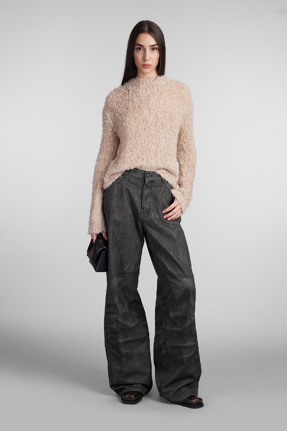 Deliberti Haikure Maglia ginny in acrilico beige cod. 405105 - Deliberti The Luxury Shopping Vendite stagionali