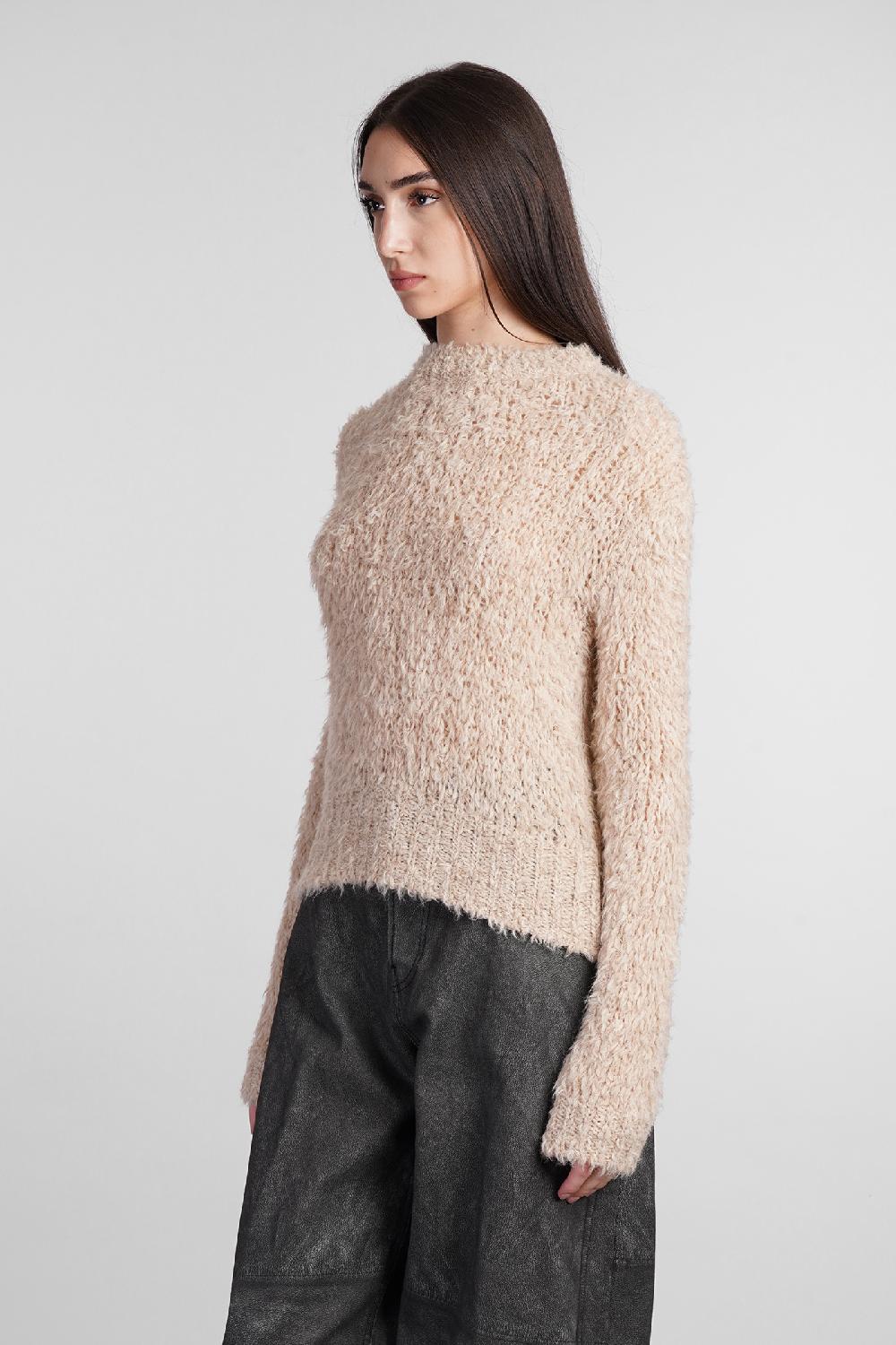 Deliberti Haikure Maglia ginny in acrilico beige cod. 405105 - Deliberti The Luxury Shopping Vendite stagionali