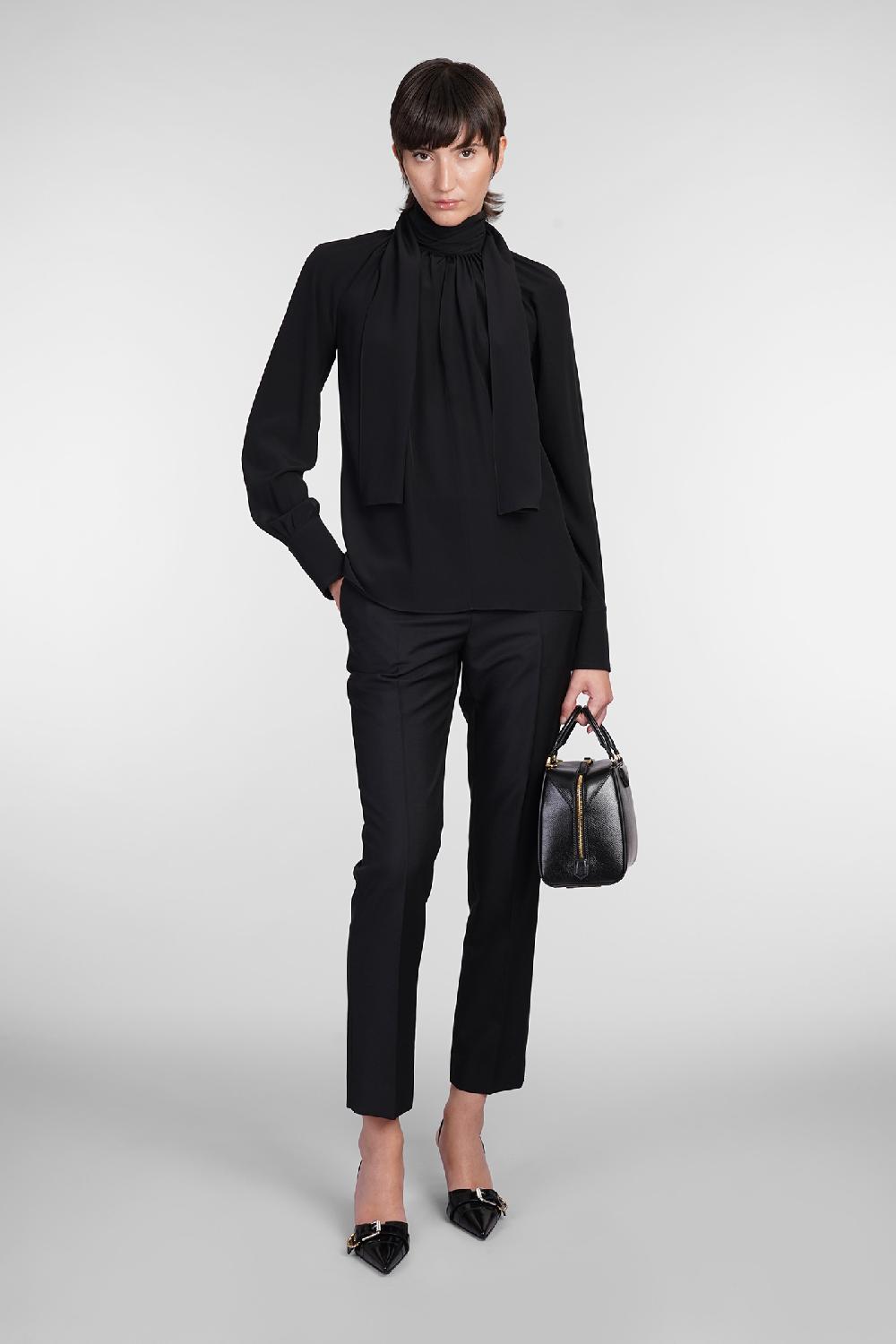 Deliberti Givenchy Blusa in seta nera cod. 406447 - Deliberti The Luxury Shopping Liquidazione