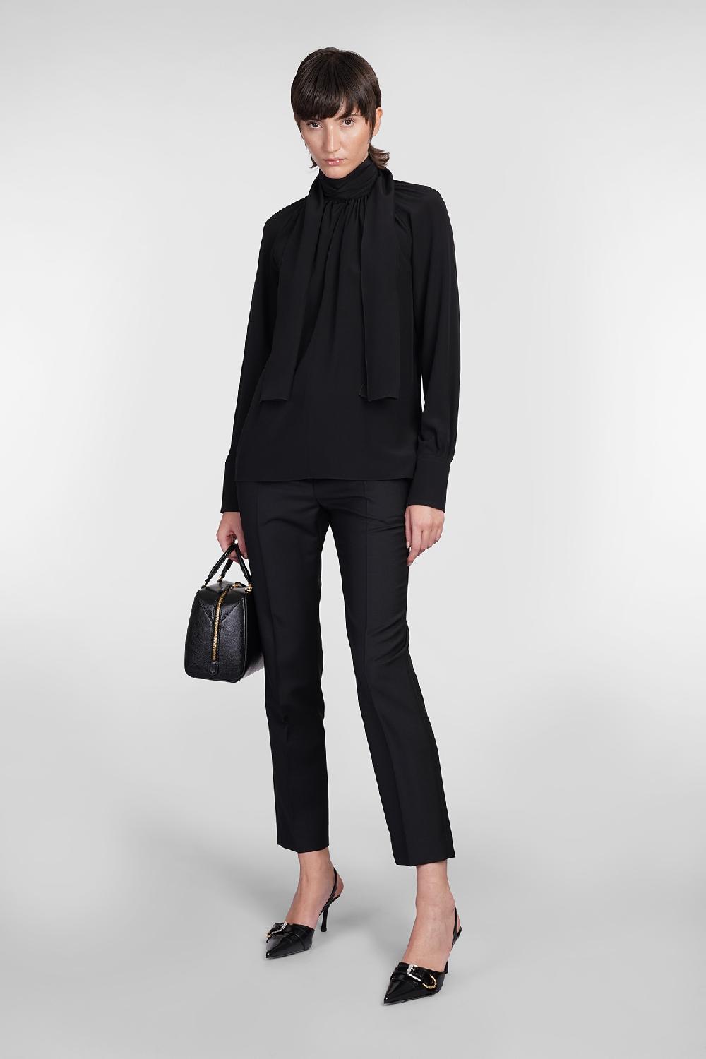 Deliberti Givenchy Pantalone in lana nera cod. 404615 - Deliberti The Luxury Shopping Rilascio limitato