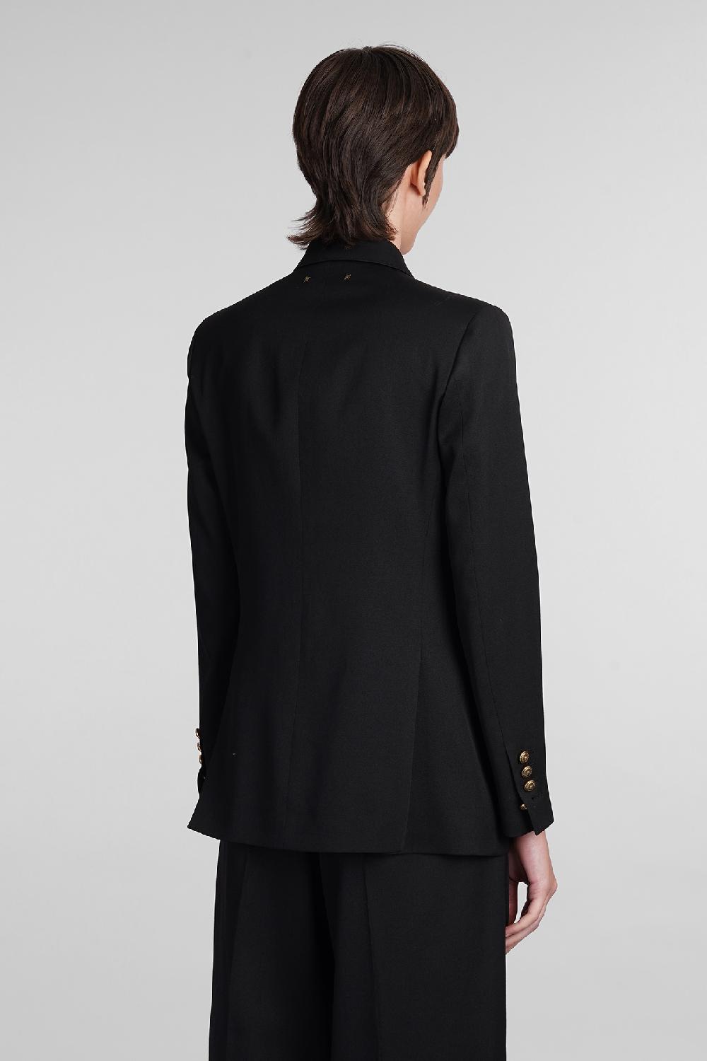 Deliberti Golden Goose Deluxe Brand Blazer in lana nera cod. 394396 - Deliberti The Luxury Shopping Ultimo giorno