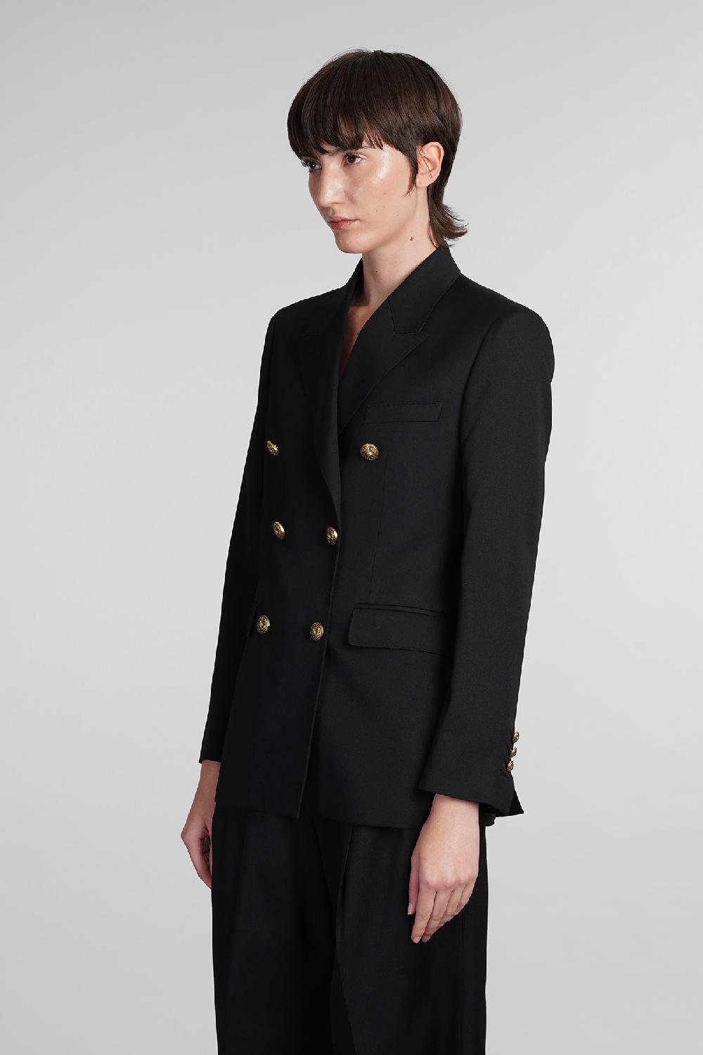 Deliberti Golden Goose Deluxe Brand Blazer in lana nera cod. 394396 - Deliberti The Luxury Shopping Ultimo giorno