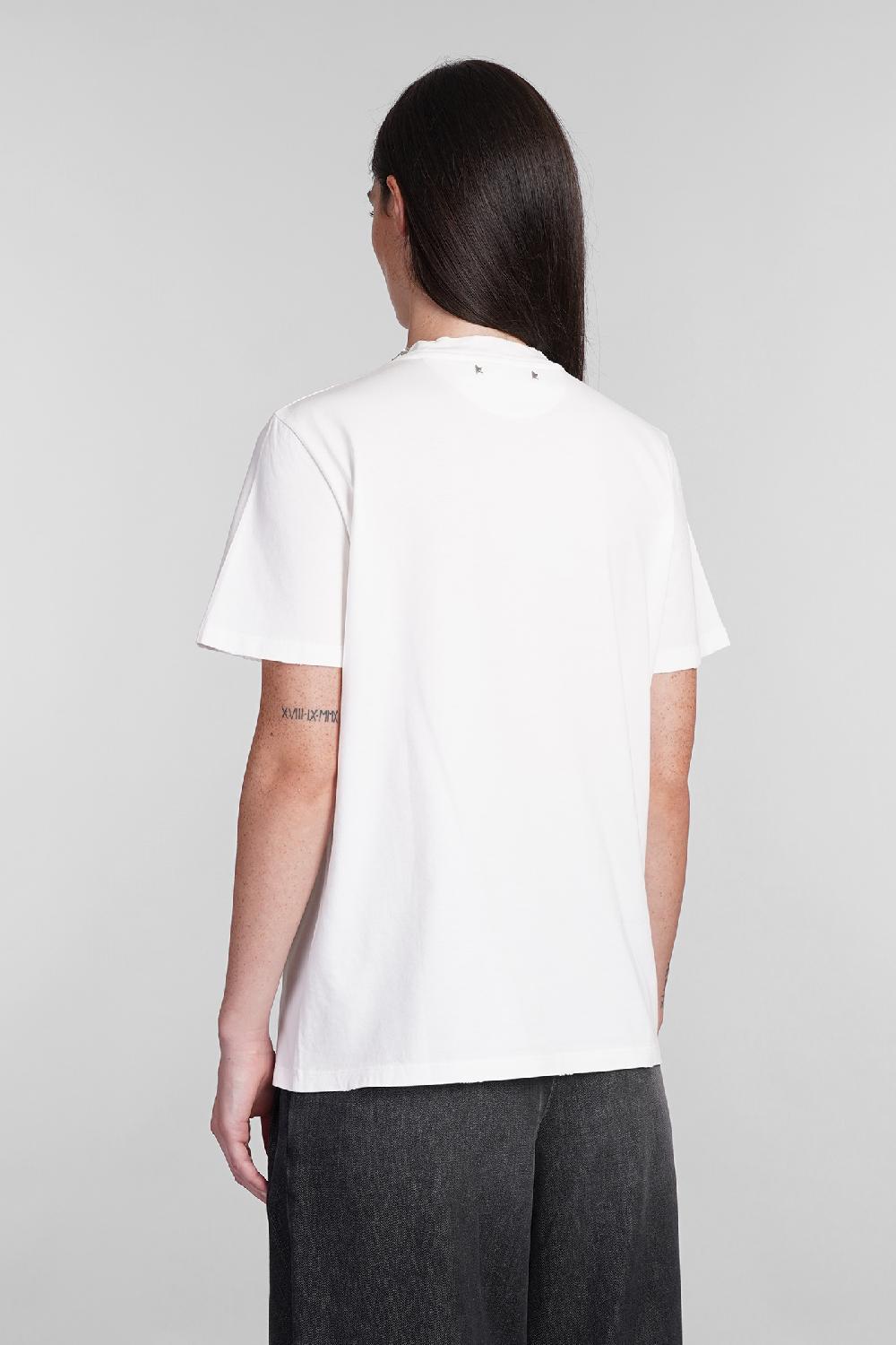 Deliberti Golden Goose Deluxe Brand T-shirt in cotone bianco cod. 395070 - Deliberti The Luxury Shopping Promozione temporanea