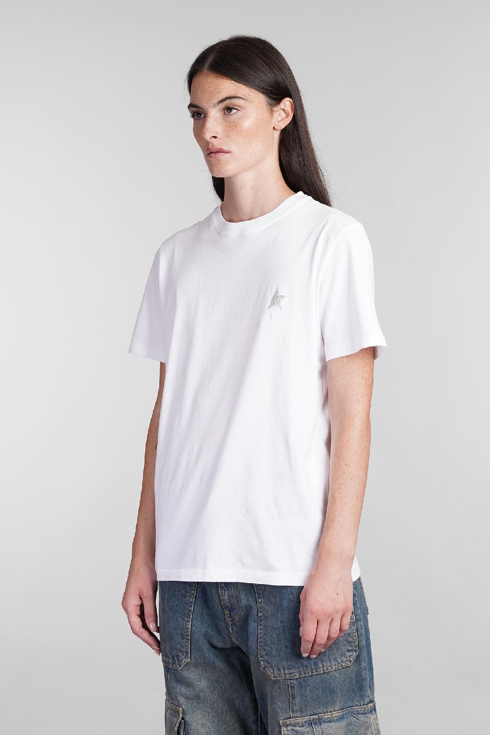 Deliberti Golden Goose Deluxe Brand T-shirt in cotone bianco cod. 404896 - Deliberti The Luxury Shopping Discount Store per i nuovi prodotti