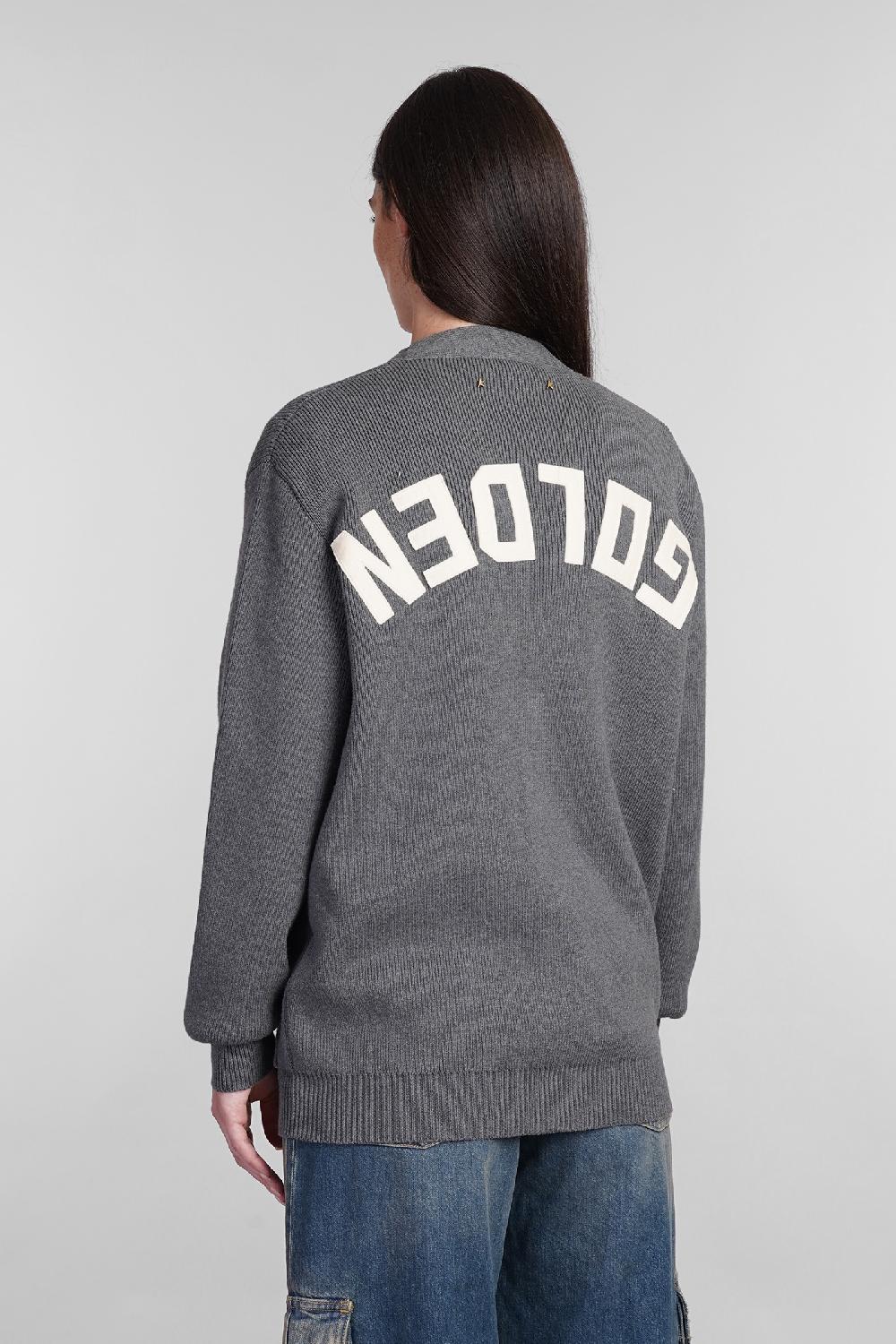 Deliberti Golden Goose Deluxe Brand Cardigan in cotone grigio cod. 404900 - Deliberti The Luxury Shopping Super sconto