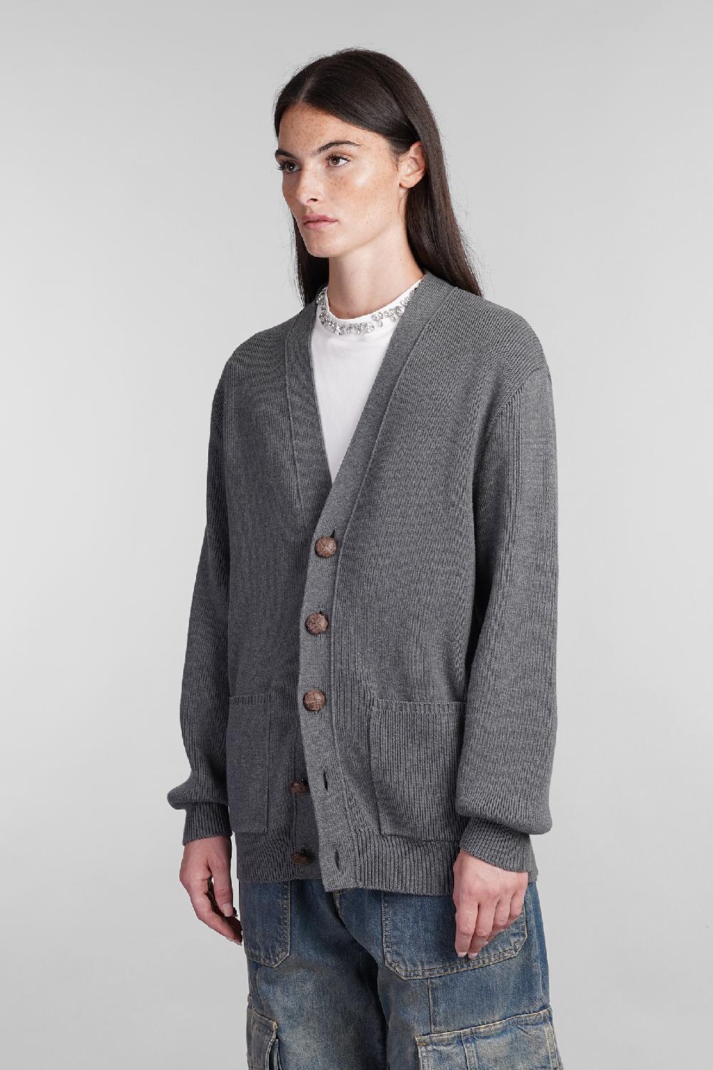 Deliberti Golden Goose Deluxe Brand Cardigan in cotone grigio cod. 404900 - Deliberti The Luxury Shopping Super sconto
