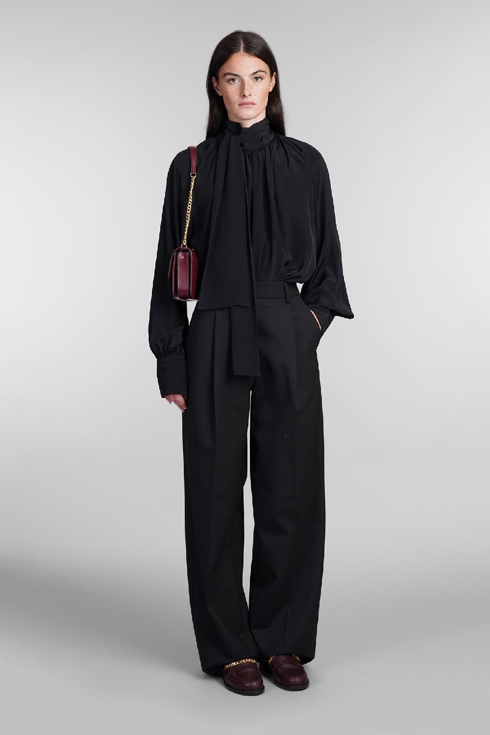 Deliberti Golden Goose Deluxe Brand Blusa in seta nera cod. 402268 - Deliberti The Luxury Shopping Officina
