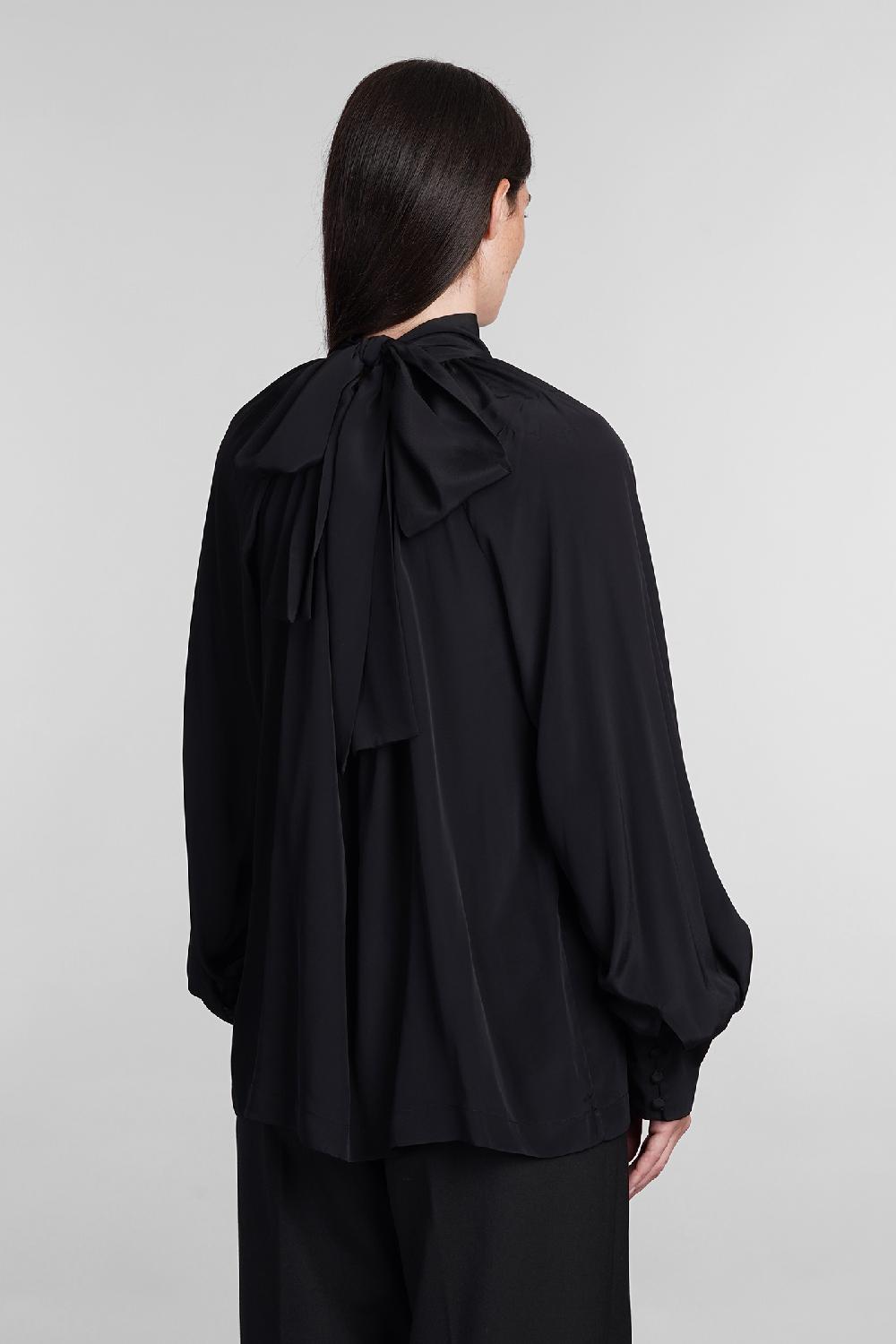 Deliberti Golden Goose Deluxe Brand Blusa in seta nera cod. 402268 - Deliberti The Luxury Shopping Officina
