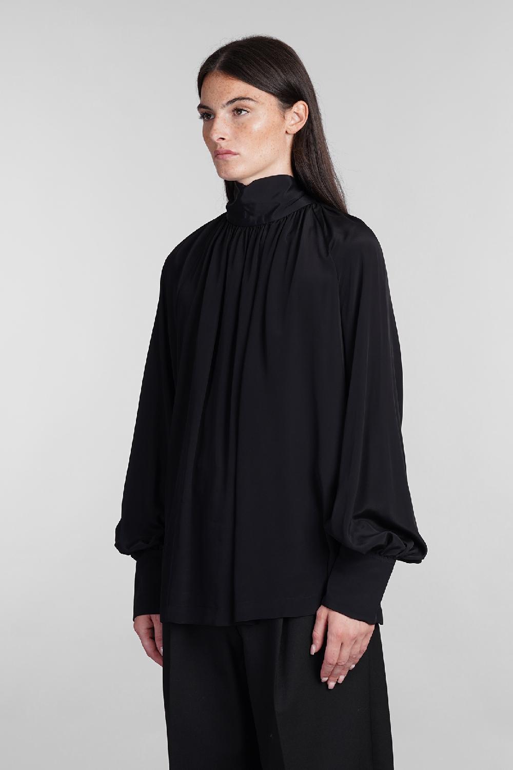 Deliberti Golden Goose Deluxe Brand Blusa in seta nera cod. 402268 - Deliberti The Luxury Shopping Officina