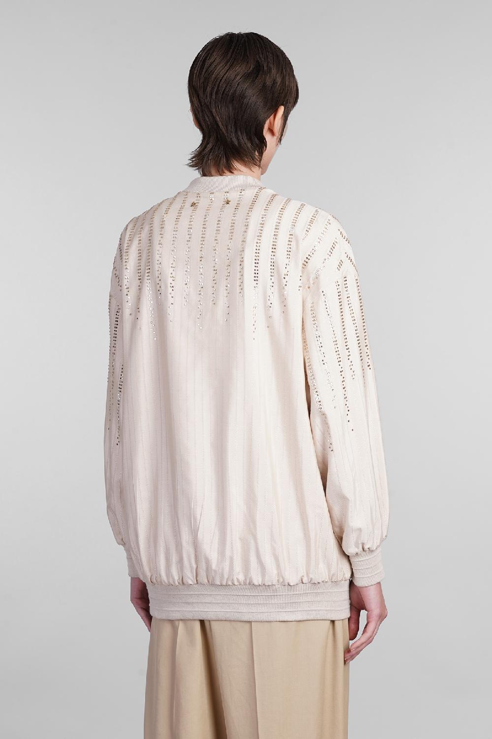Deliberti Golden Goose Deluxe Brand Cardigan in seta beige cod. 401568 - Deliberti The Luxury Shopping Esporta salva