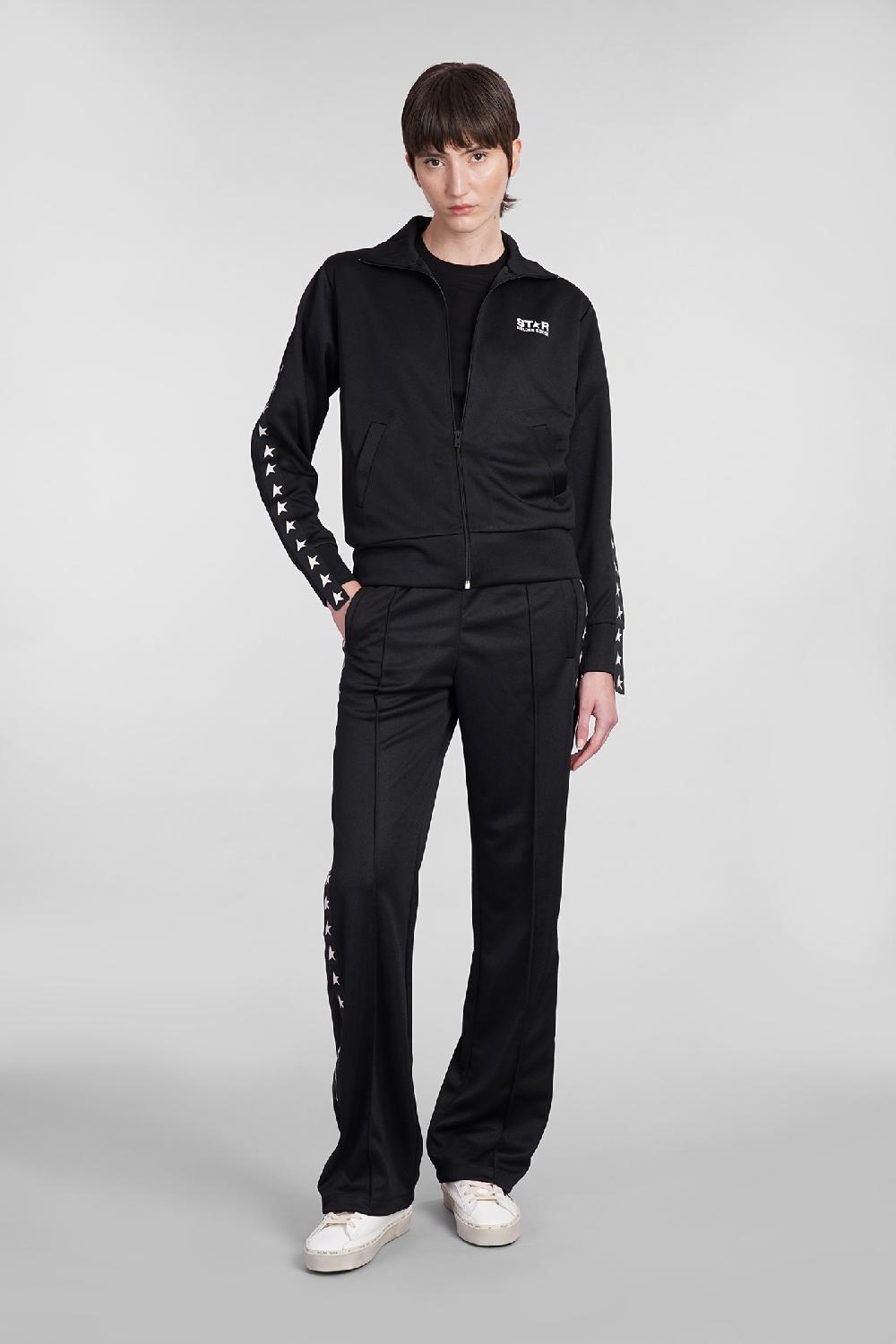 Deliberti Golden Goose Deluxe Brand Felpa in poliestere nero cod. 401569 - Deliberti The Luxury Shopping Black Friday Prezzi