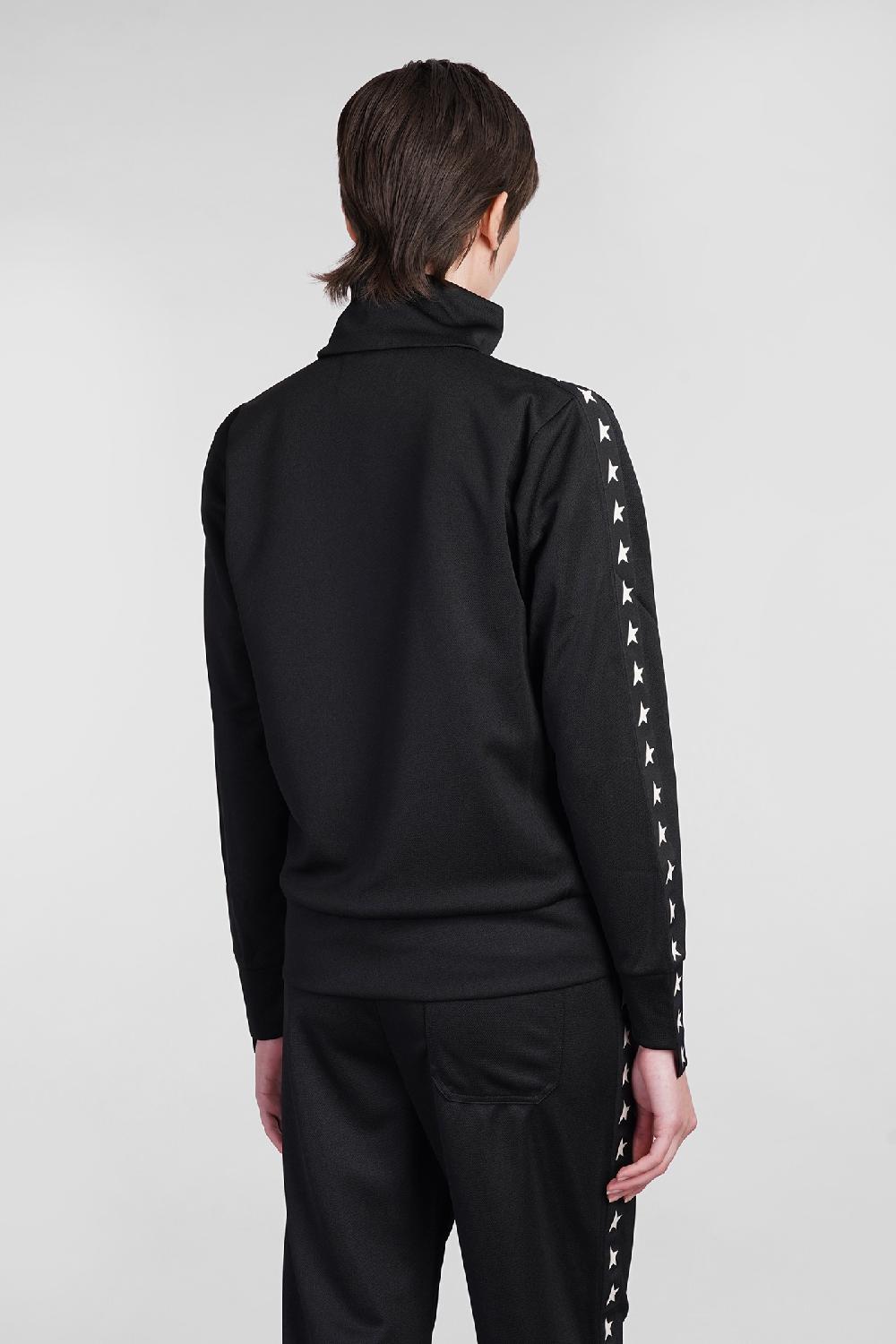 Deliberti Golden Goose Deluxe Brand Felpa in poliestere nero cod. 401569 - Deliberti The Luxury Shopping Black Friday Prezzi