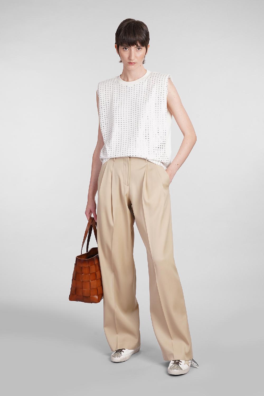 Deliberti Golden Goose Deluxe Brand Pantalone in lana beige cod. 401575 - Deliberti The Luxury Shopping Duty-free