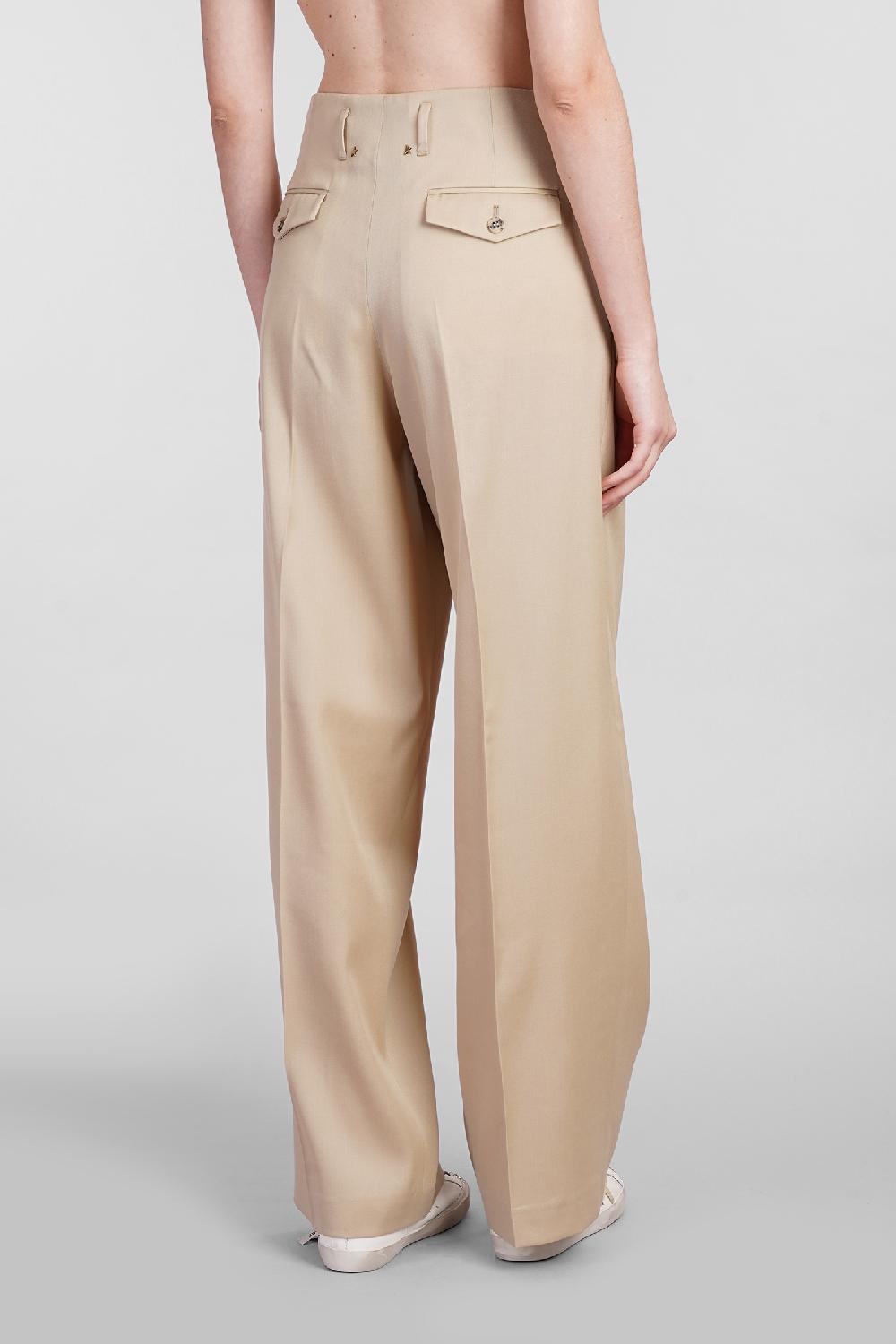 Deliberti Golden Goose Deluxe Brand Pantalone in lana beige cod. 401575 - Deliberti The Luxury Shopping Duty-free