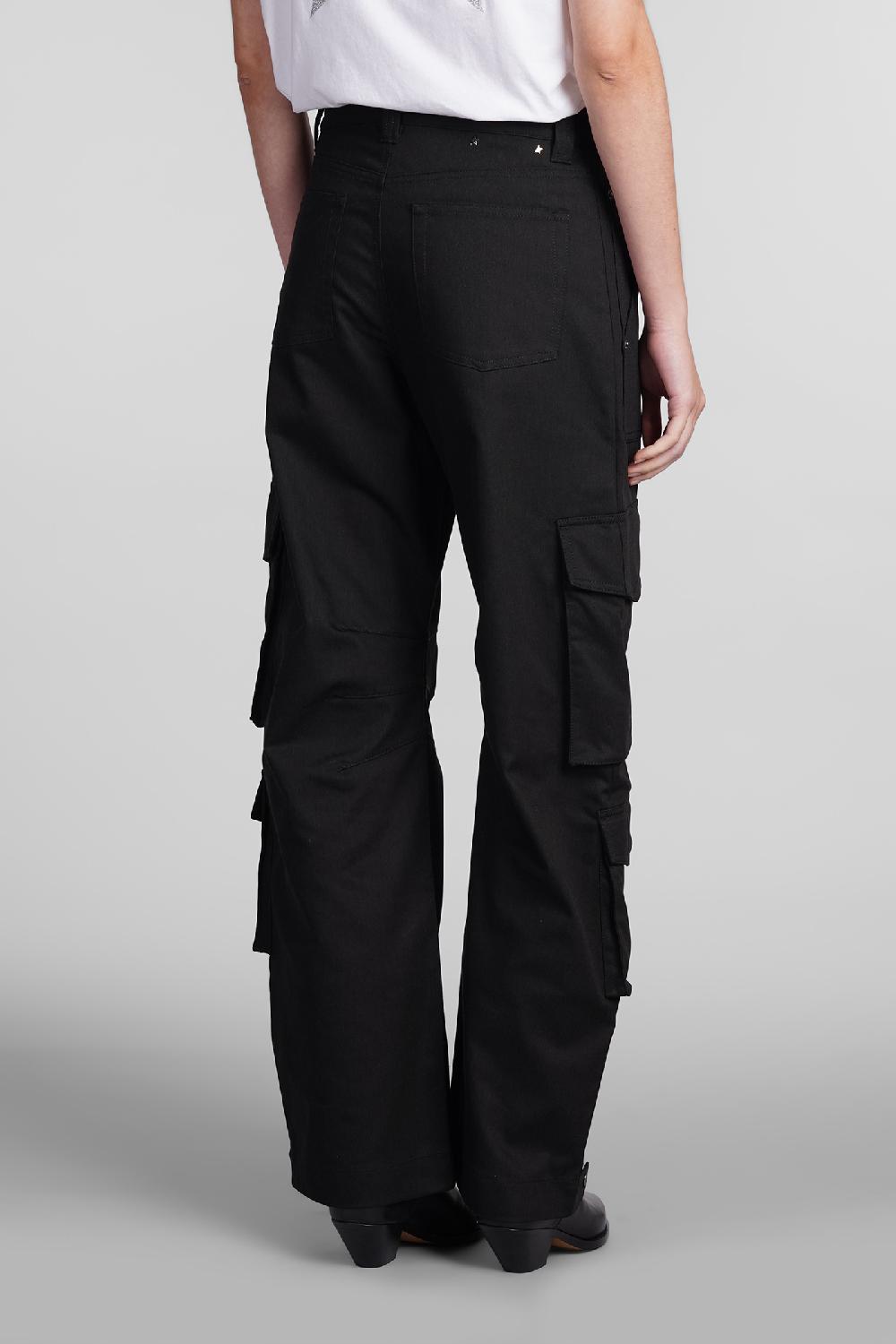 Deliberti Golden Goose Deluxe Brand Pantalone cargo lisette in poliestere nero cod. 406523 - Deliberti The Luxury Shopping 50% di sconto per tempo limitato