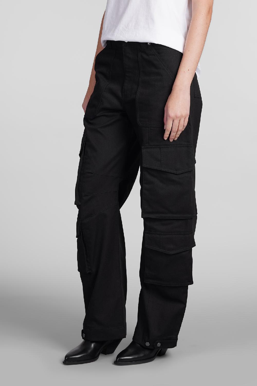 Deliberti Golden Goose Deluxe Brand Pantalone cargo lisette in poliestere nero cod. 406523 - Deliberti The Luxury Shopping 50% di sconto per tempo limitato