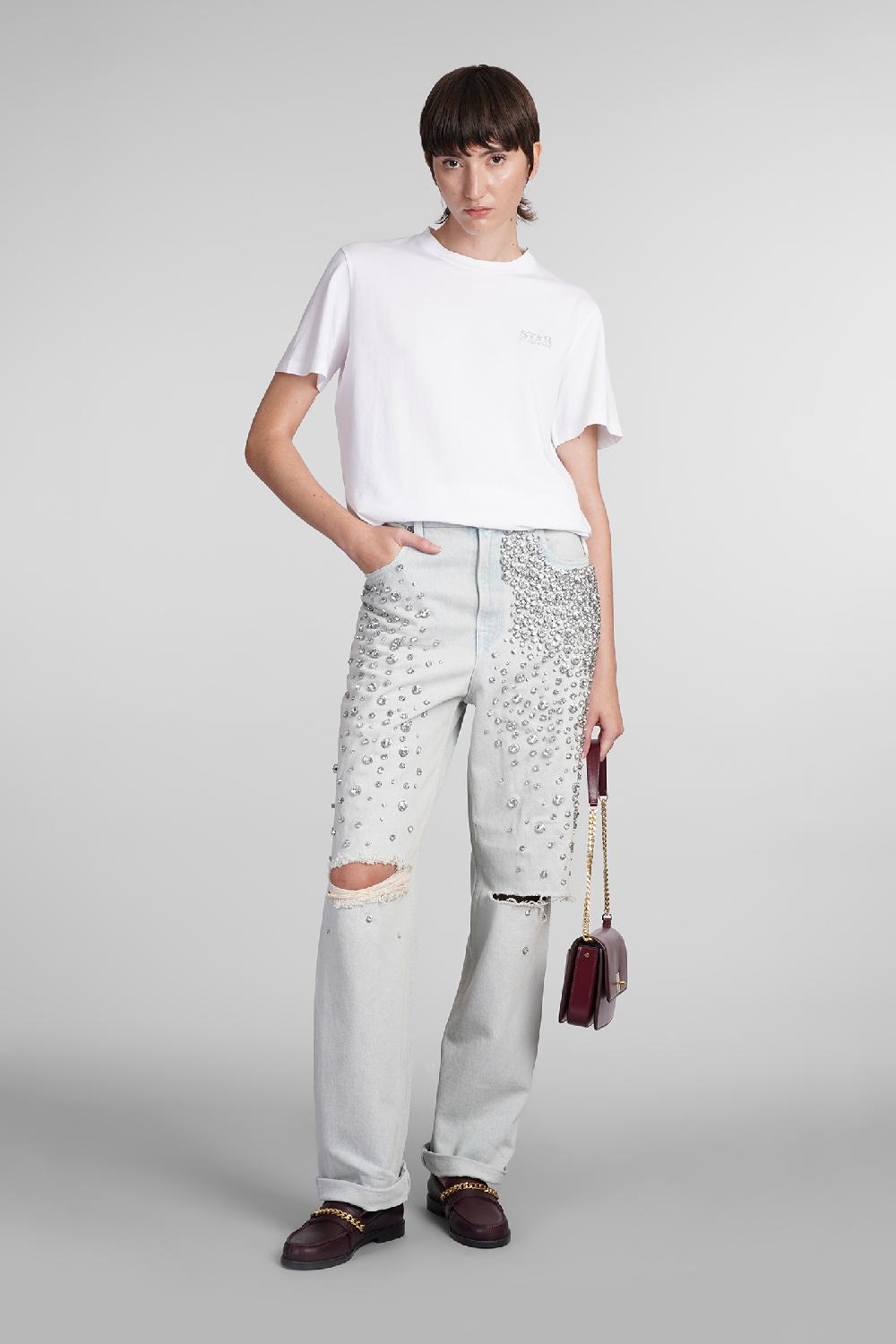 Deliberti Golden Goose Deluxe Brand Jeans in denim celeste cod. 406524 - Deliberti The Luxury Shopping Sconti questo mese