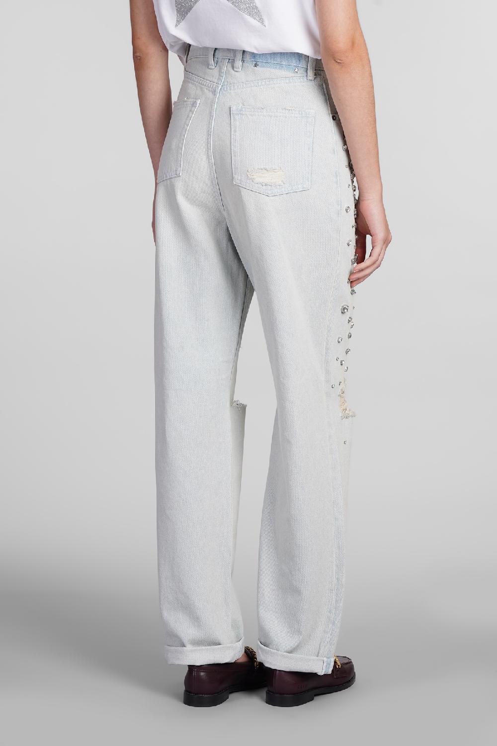 Deliberti Golden Goose Deluxe Brand Jeans in denim celeste cod. 406524 - Deliberti The Luxury Shopping Sconti questo mese
