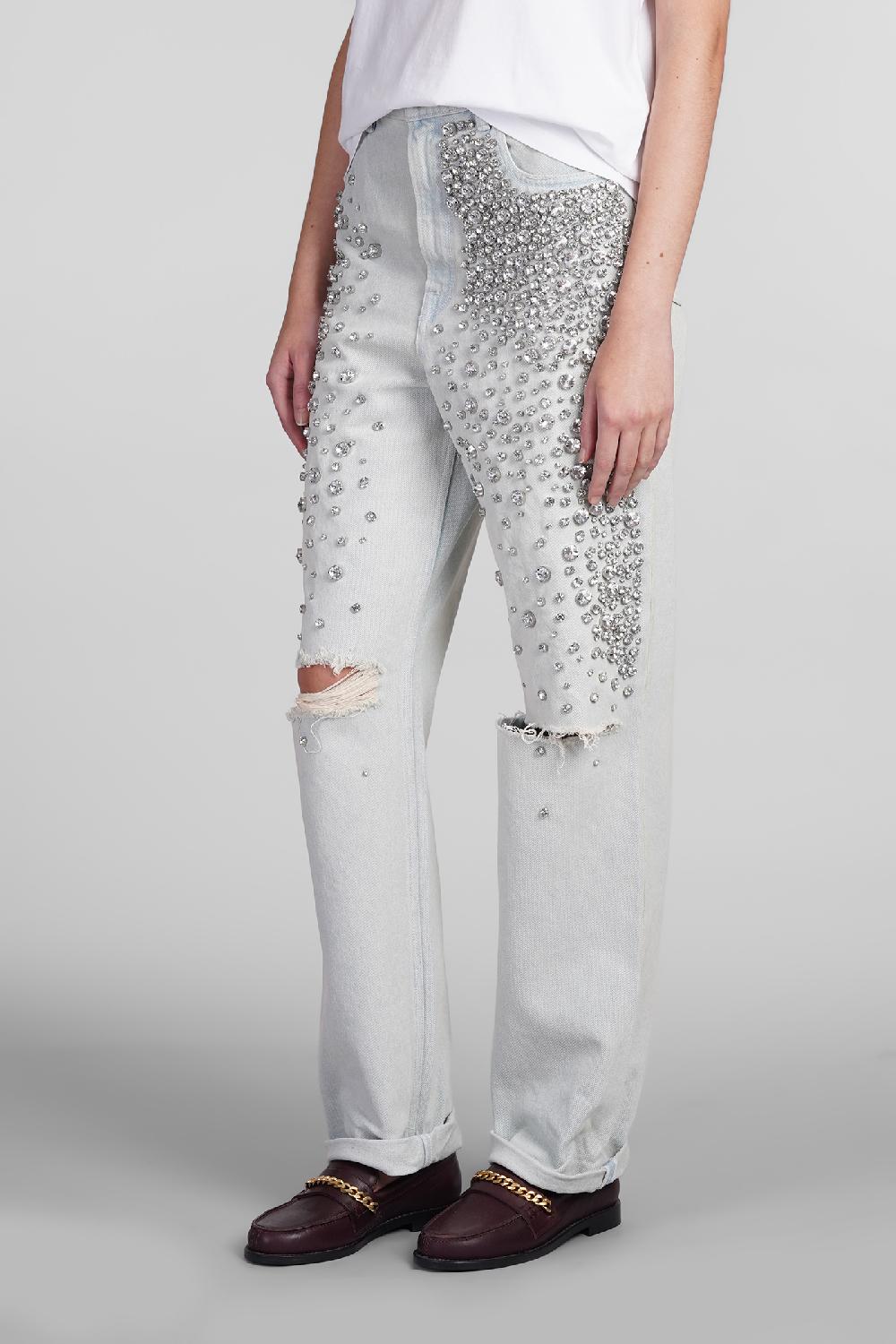 Deliberti Golden Goose Deluxe Brand Jeans in denim celeste cod. 406524 - Deliberti The Luxury Shopping Sconti questo mese