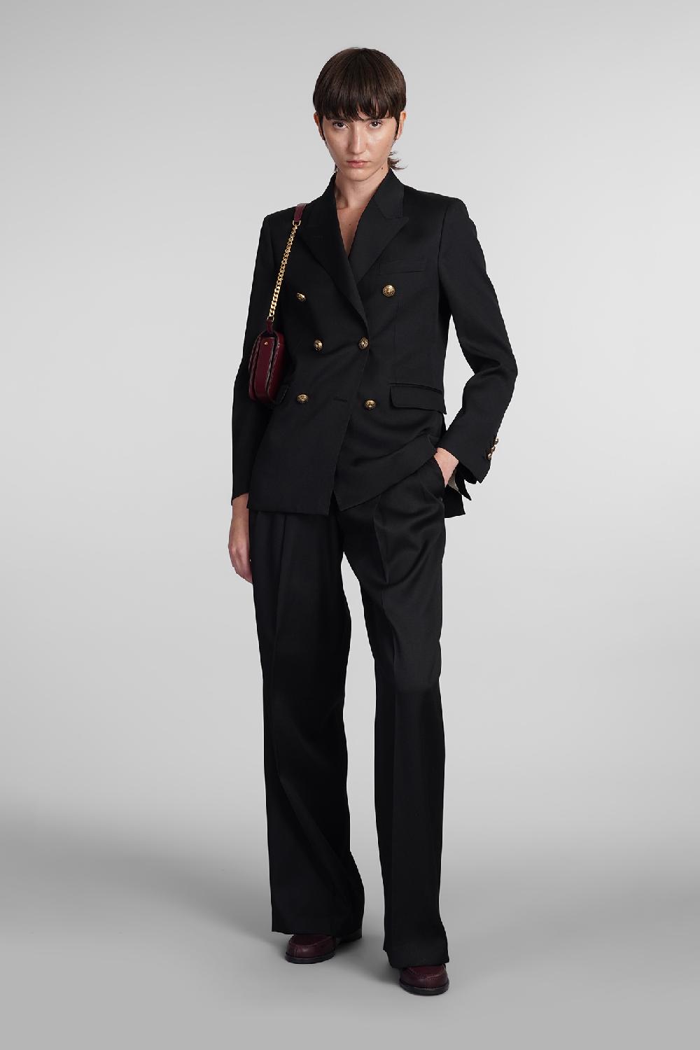 Deliberti Golden Goose Deluxe Brand Pantalone flavia in poliestere nero cod. 406531 - Deliberti The Luxury Shopping Nuovo