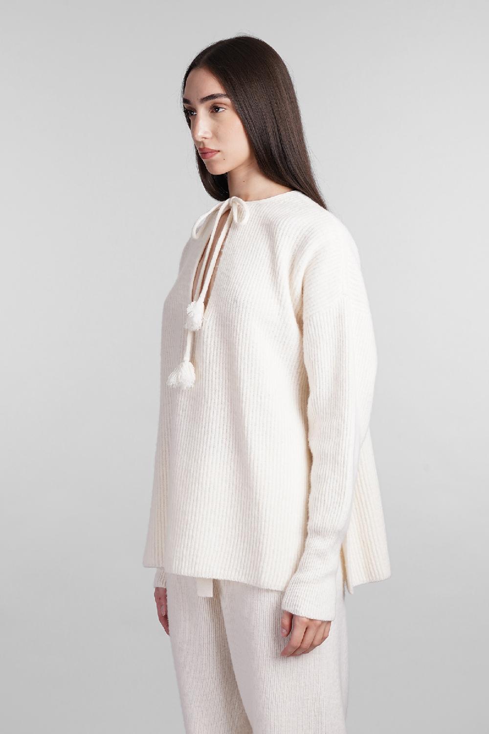 Deliberti Golden Goose Deluxe Brand Maglia in lana bianca cod. 404888 - Deliberti The Luxury Shopping Qualità