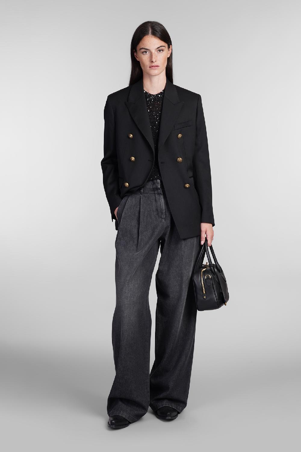 Deliberti Golden Goose Deluxe Brand Jeans in denim nero cod. 404846 - Deliberti The Luxury Shopping Vendita