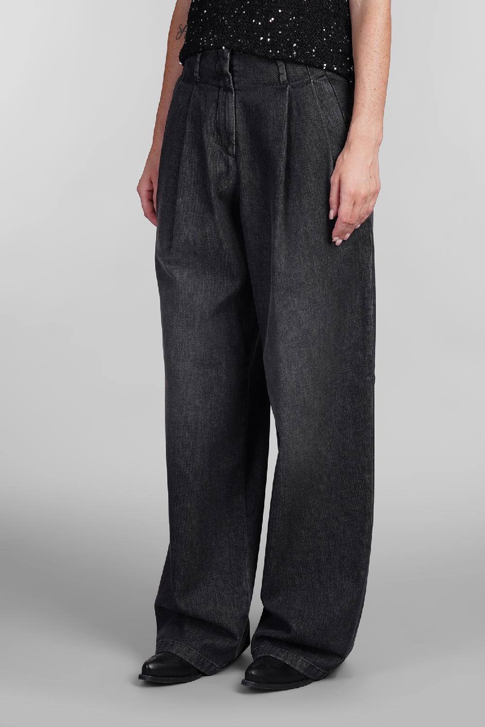 Deliberti Golden Goose Deluxe Brand Jeans in denim nero cod. 404846 - Deliberti The Luxury Shopping Vendita