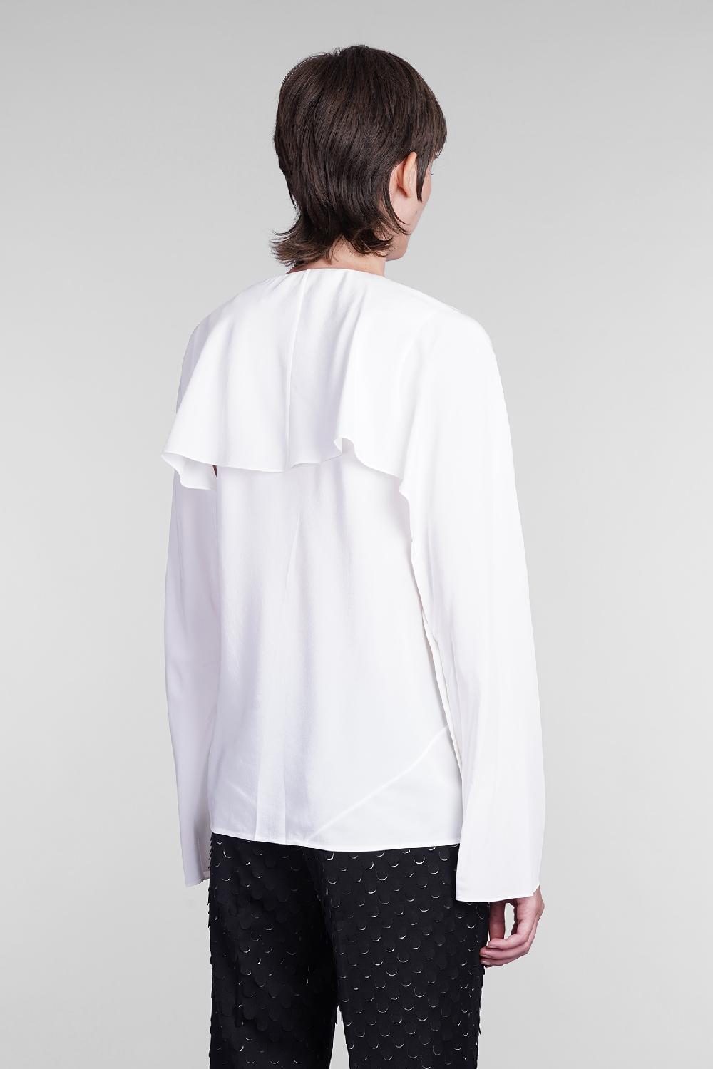 Deliberti Helmut Lang Blusa in seta bianca cod. 405958 - Deliberti The Luxury Shopping Presa