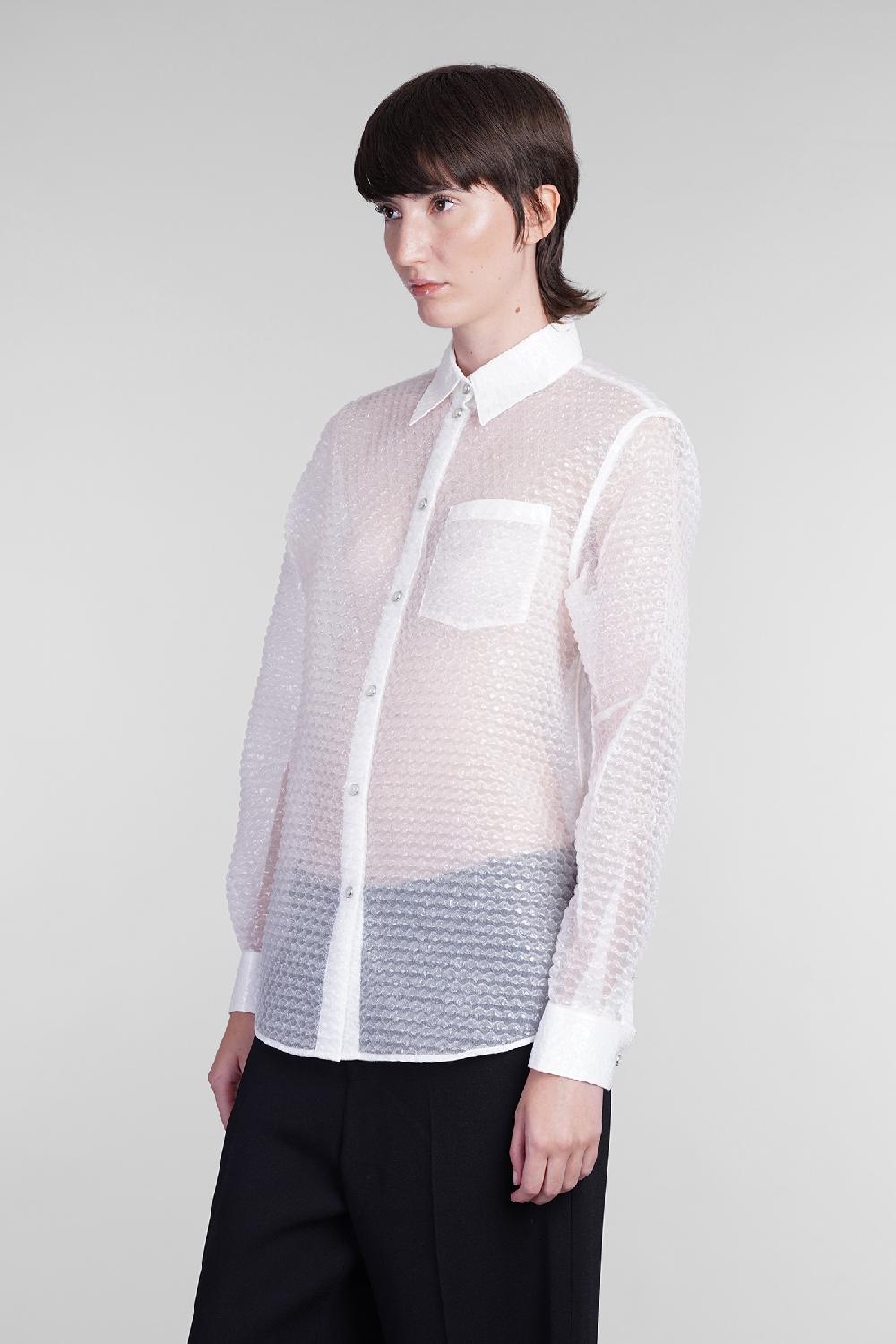 Deliberti Helmut Lang Camicia in poliammide bianca cod. 405959 - Deliberti The Luxury Shopping Sconto