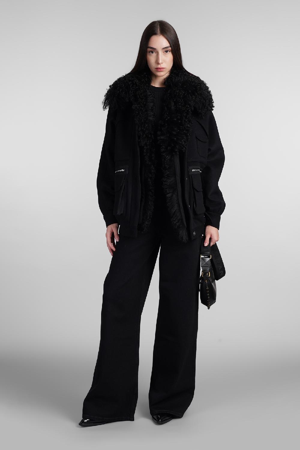 Deliberti Iro Giacca casual diassa in lana nera cod. 407120 - Deliberti The Luxury Shopping Hotsell