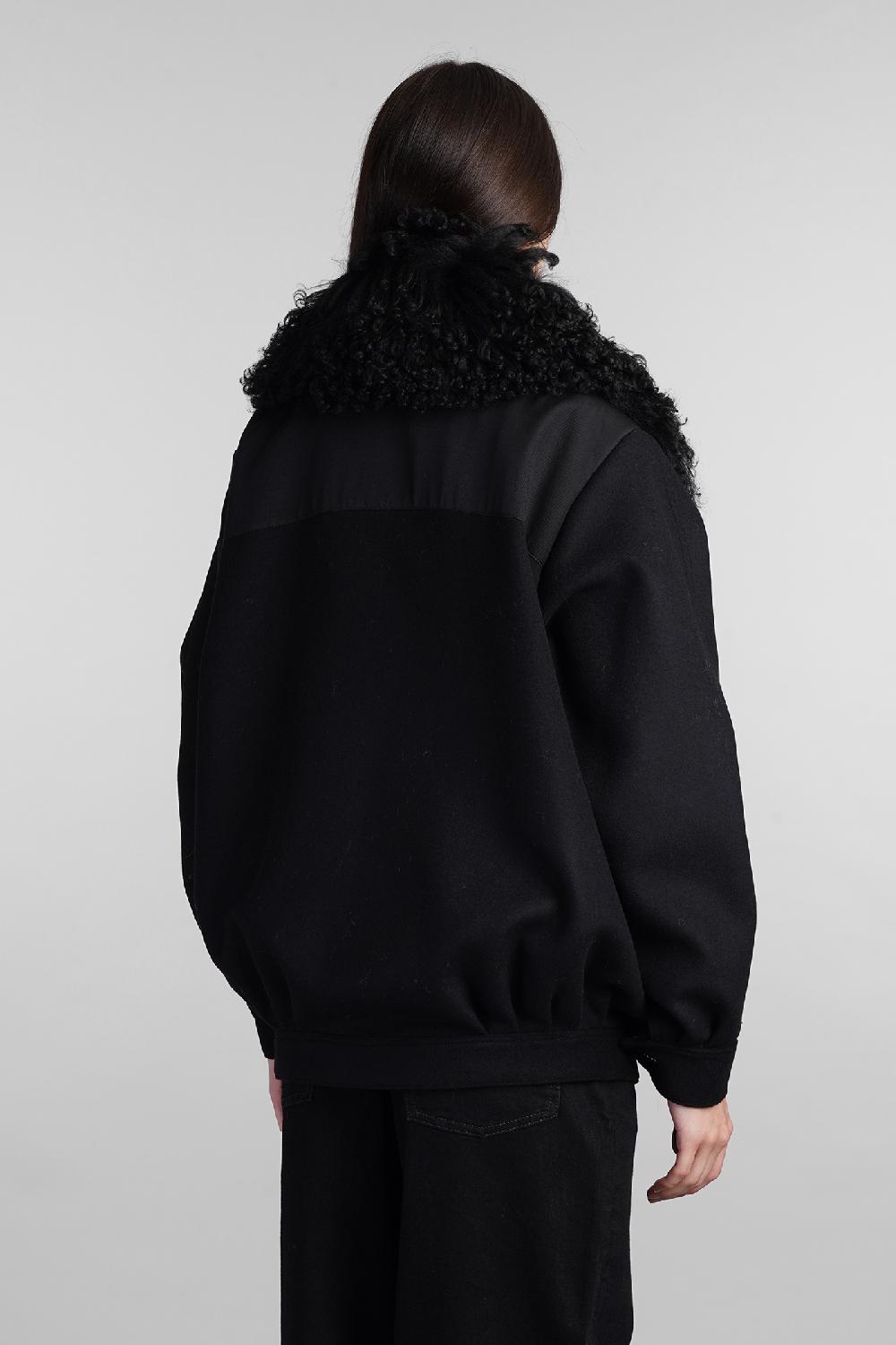Deliberti Iro Giacca casual diassa in lana nera cod. 407120 - Deliberti The Luxury Shopping Hotsell