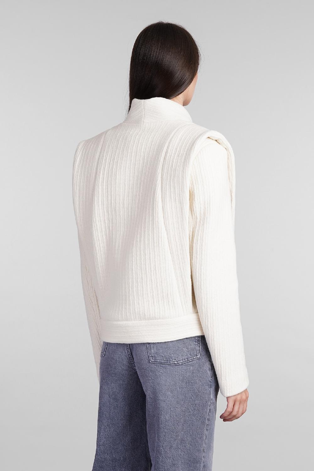 Deliberti Iro Giacca casual georgina in lana beige cod. 407121 - Deliberti The Luxury Shopping Vendita Calda