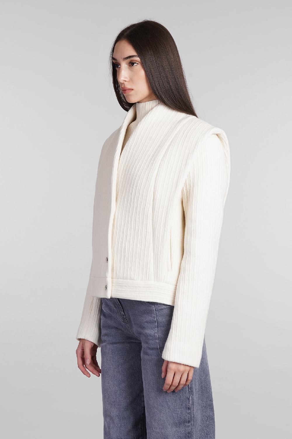 Deliberti Iro Giacca casual georgina in lana beige cod. 407121 - Deliberti The Luxury Shopping Vendita Calda