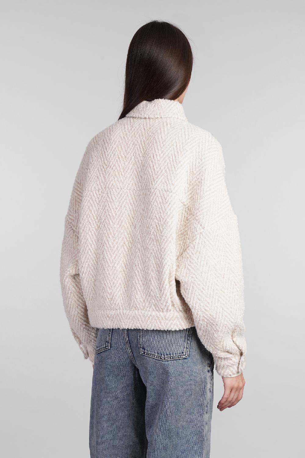 Deliberti Iro Giacca casual serza in lana beige cod. 407122 - Deliberti The Luxury Shopping Vendita Economica