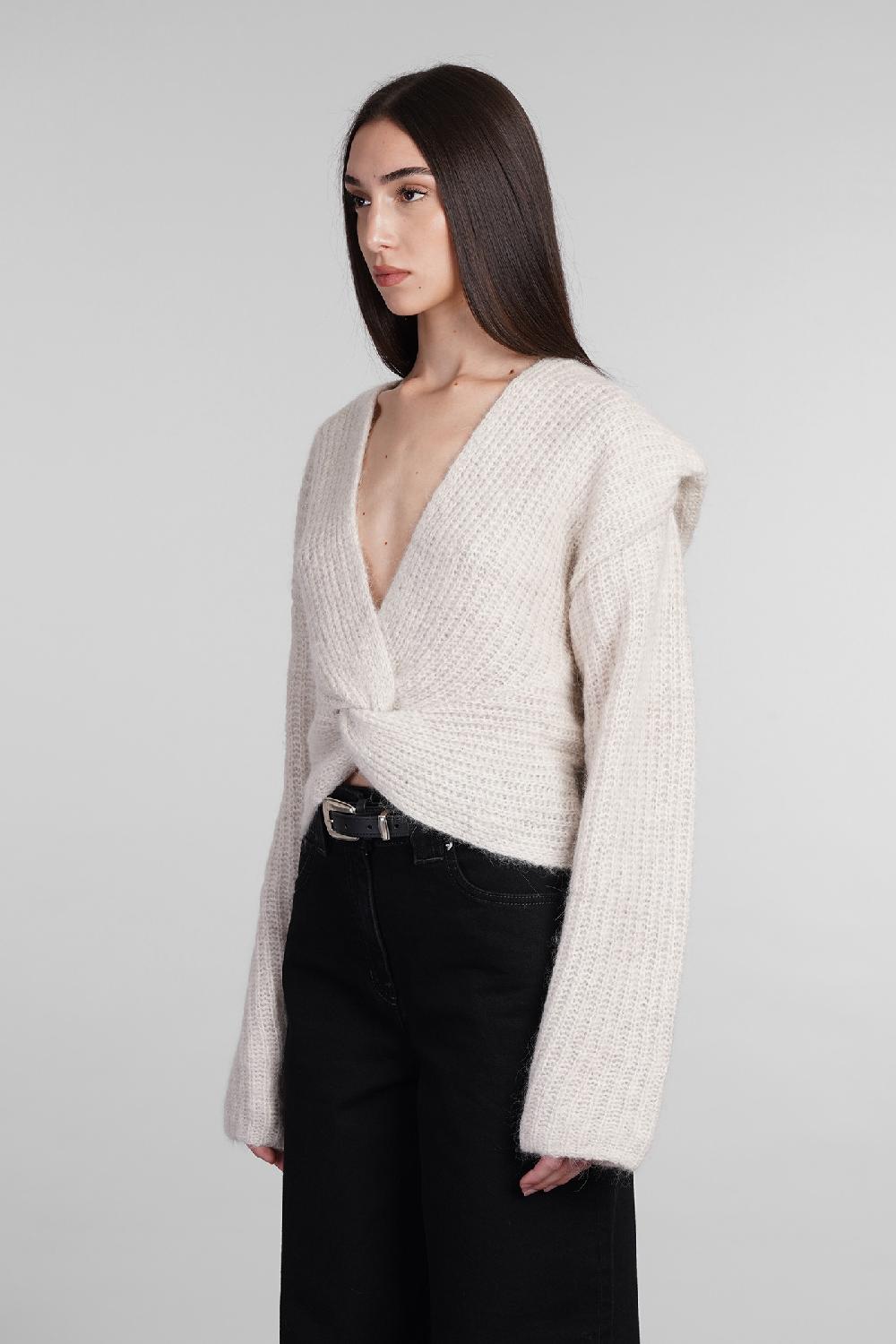 Deliberti Iro Maglia ferisse in alpaca beige cod. 407123 - Deliberti The Luxury Shopping Saldi Di Fabbrica