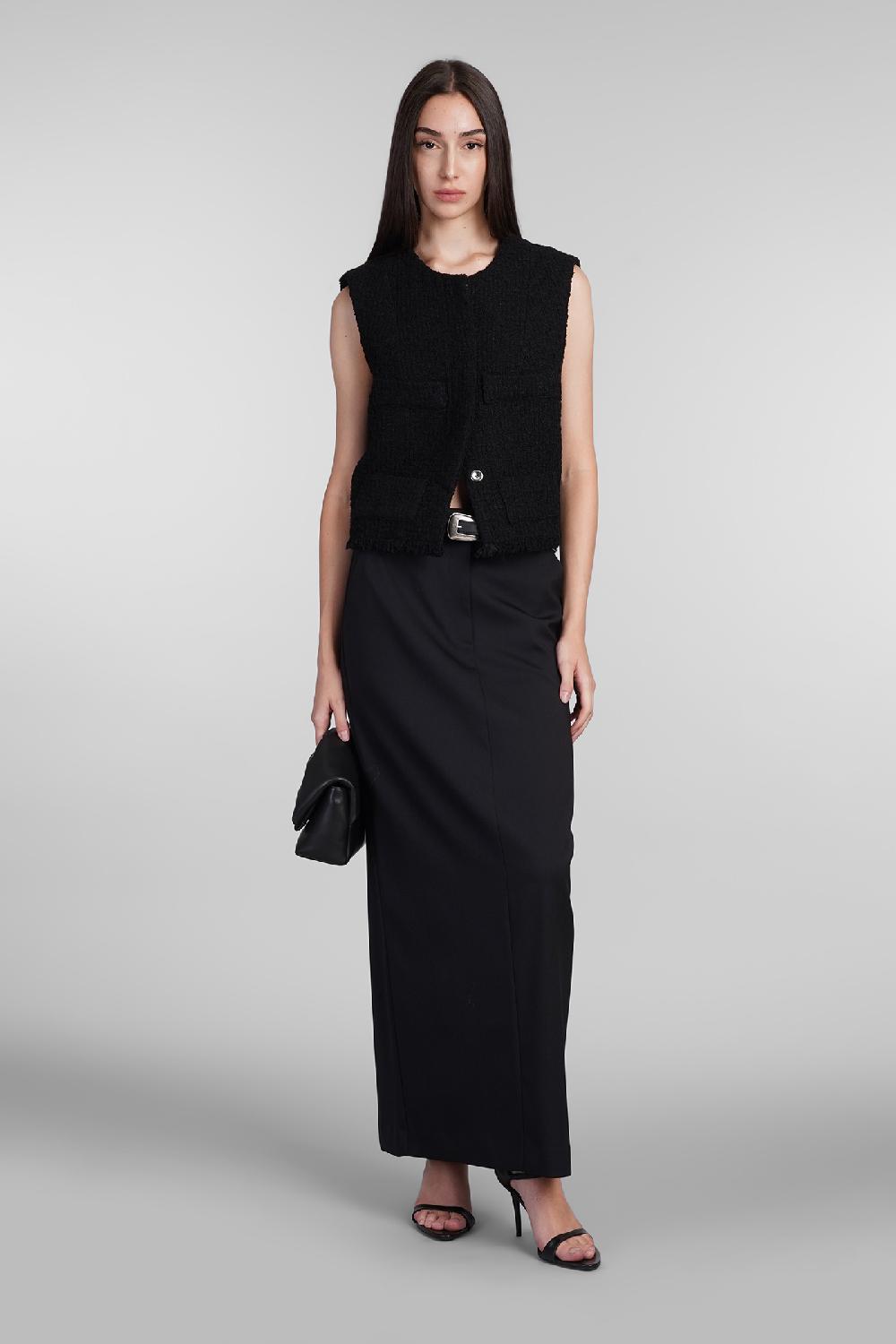 Deliberti Iro Gilet ralphi in poliestere nero cod. 407124 - Deliberti The Luxury Shopping I Più Venduti