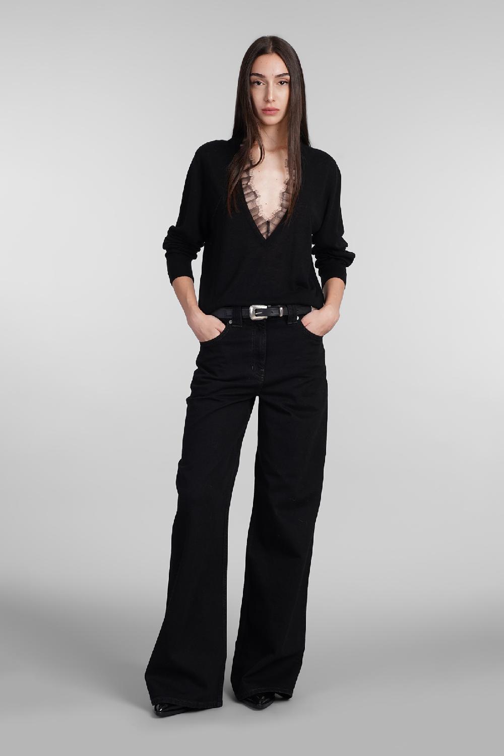 Deliberti Iro Maglia haby in lana nera cod. 407076 - Deliberti The Luxury Shopping Negozio