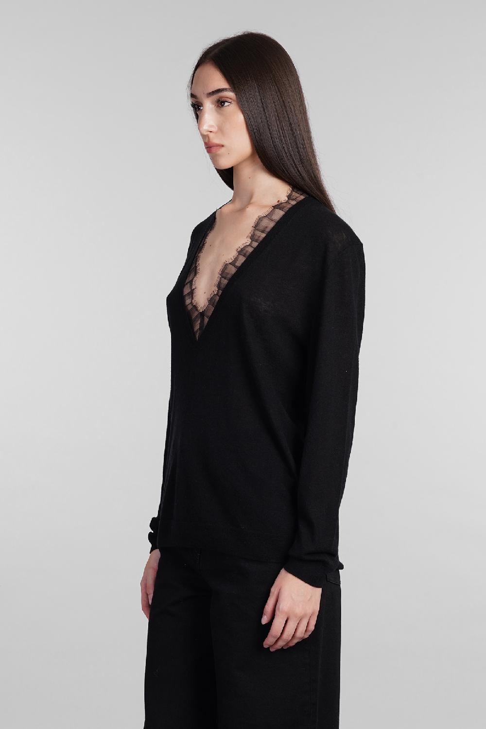 Deliberti Iro Maglia haby in lana nera cod. 407076 - Deliberti The Luxury Shopping Negozio
