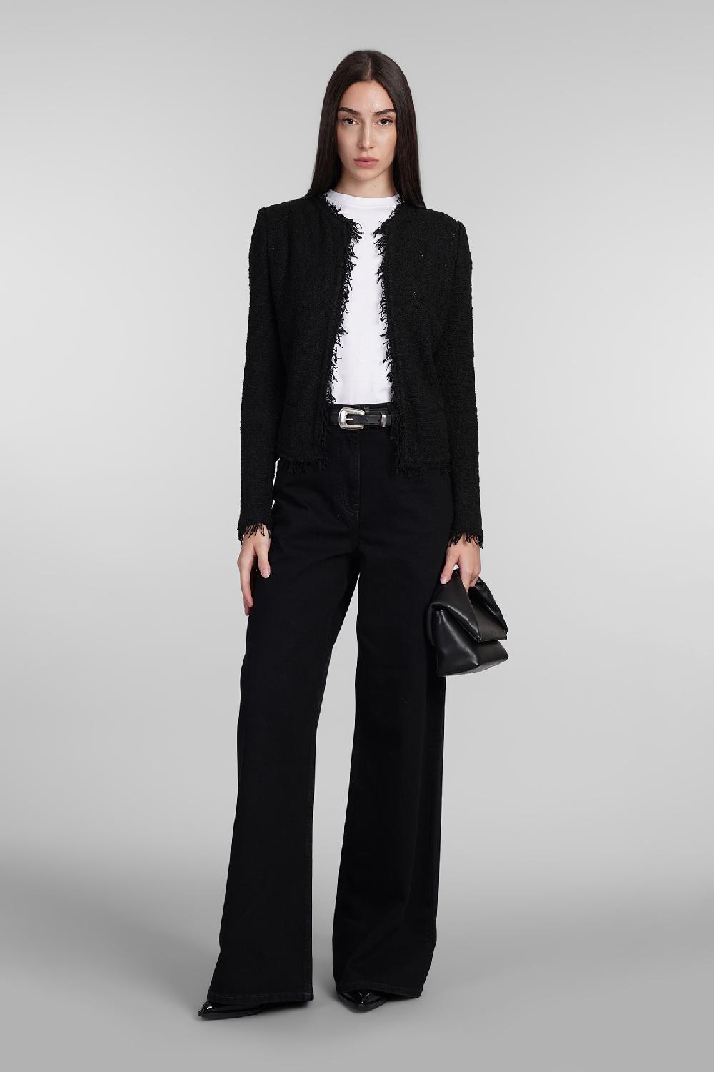 Deliberti Iro Giacca casual shavani in cotone nero cod. 407079 - Deliberti The Luxury Shopping Moda