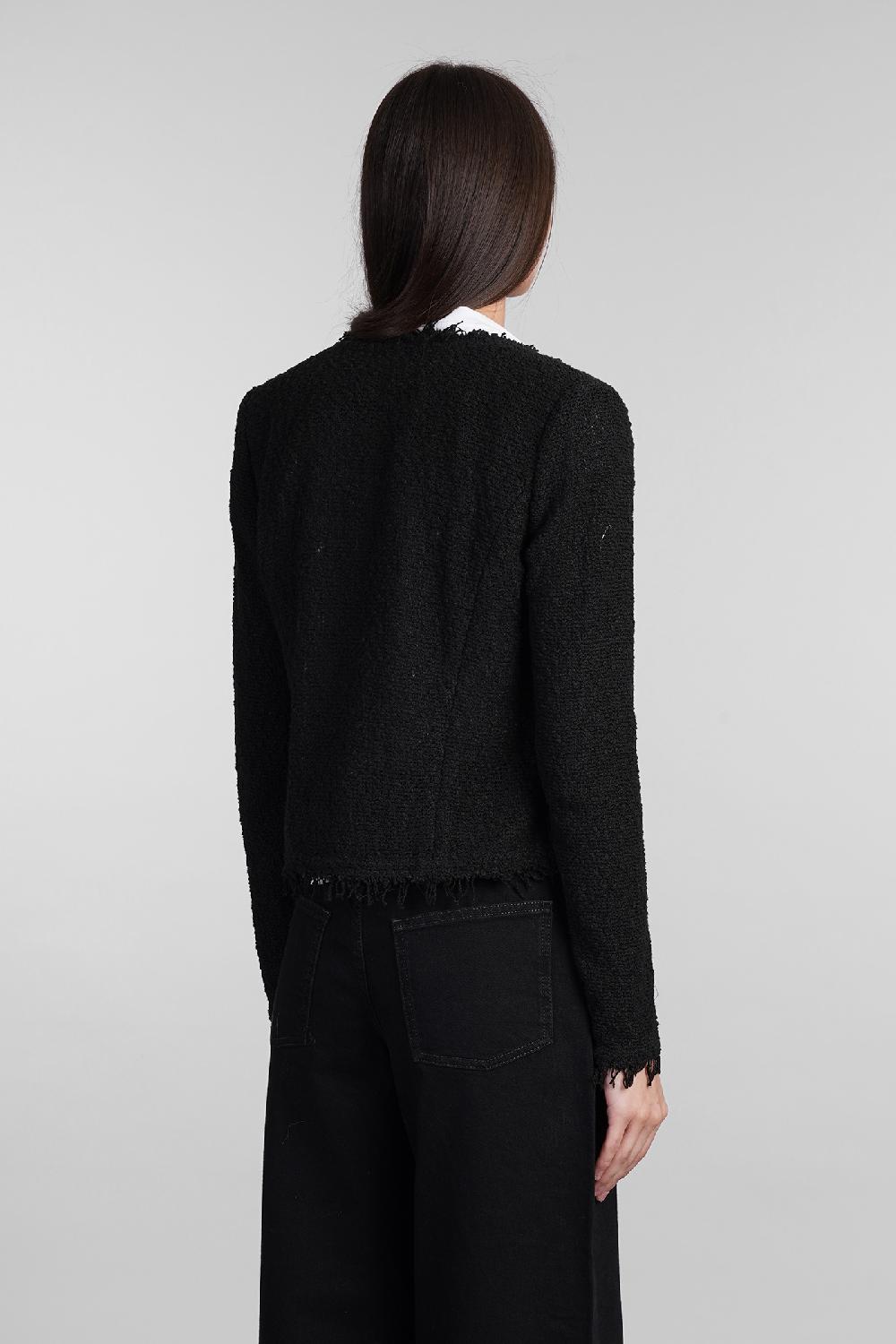 Deliberti Iro Giacca casual shavani in cotone nero cod. 407079 - Deliberti The Luxury Shopping Moda
