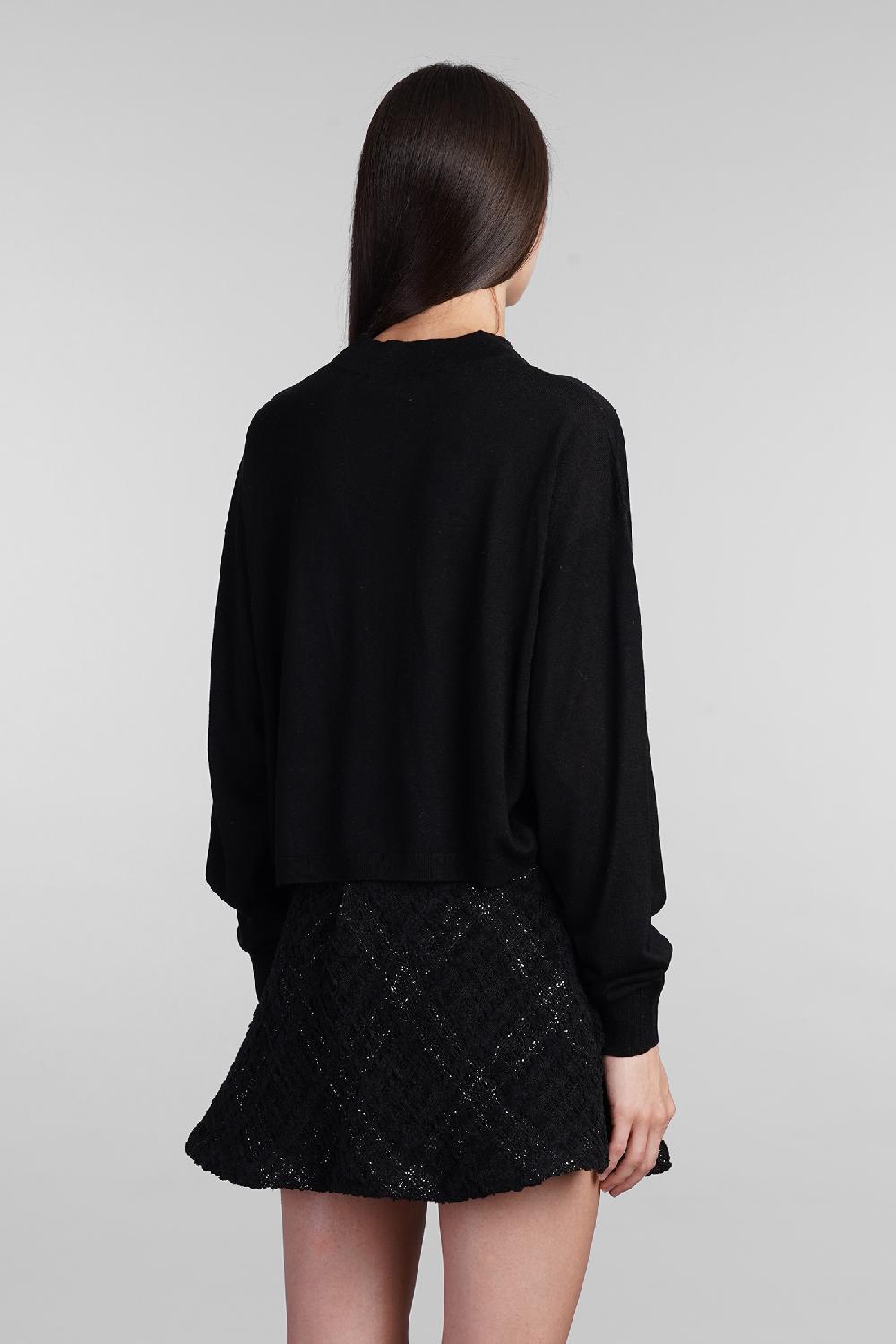 Deliberti Iro Maglia lya in seta nera cod. 407087 - Deliberti The Luxury Shopping Comprare a buon mercato